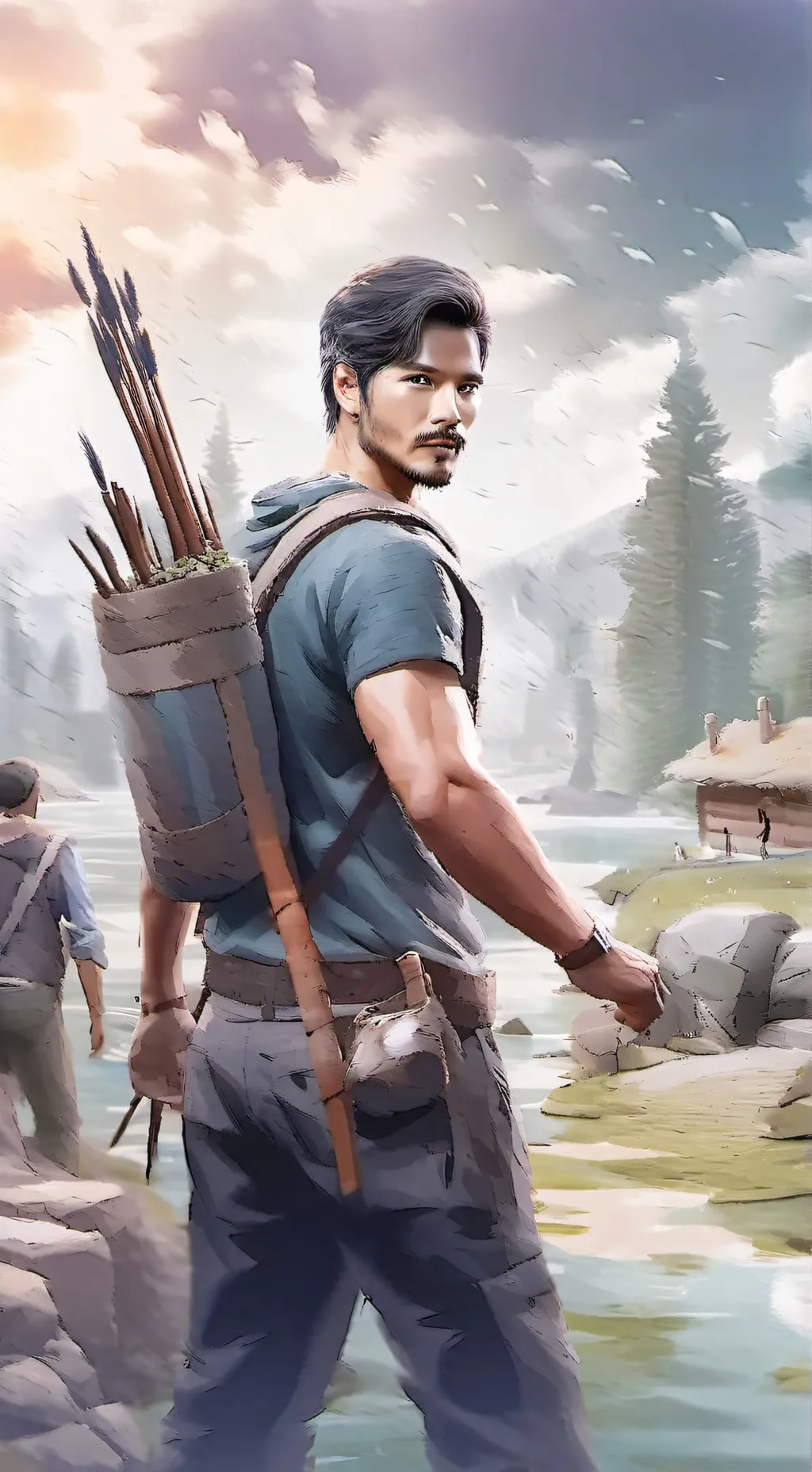 ai character: Aw shucks  background