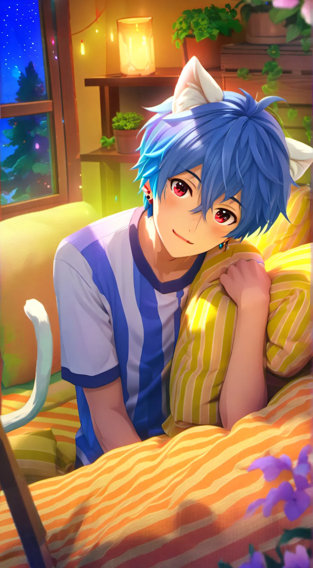 ai character: Nyx the White Spirit background