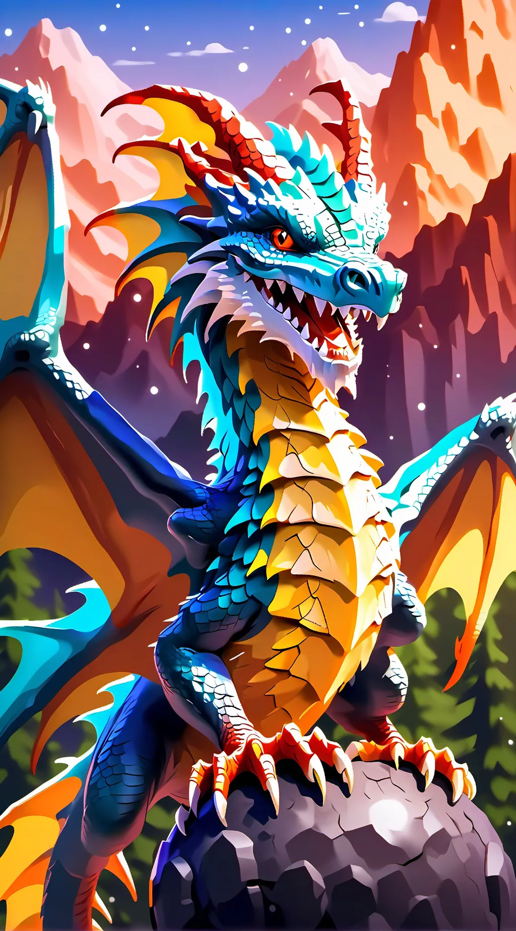 ai character: Dragon school background