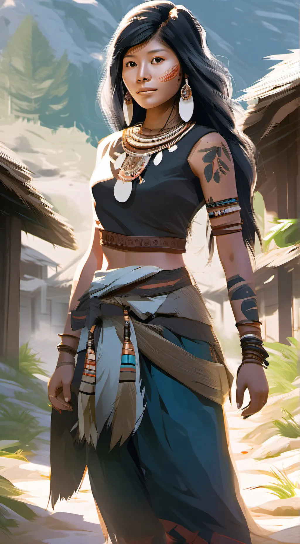ai character: naraya  background