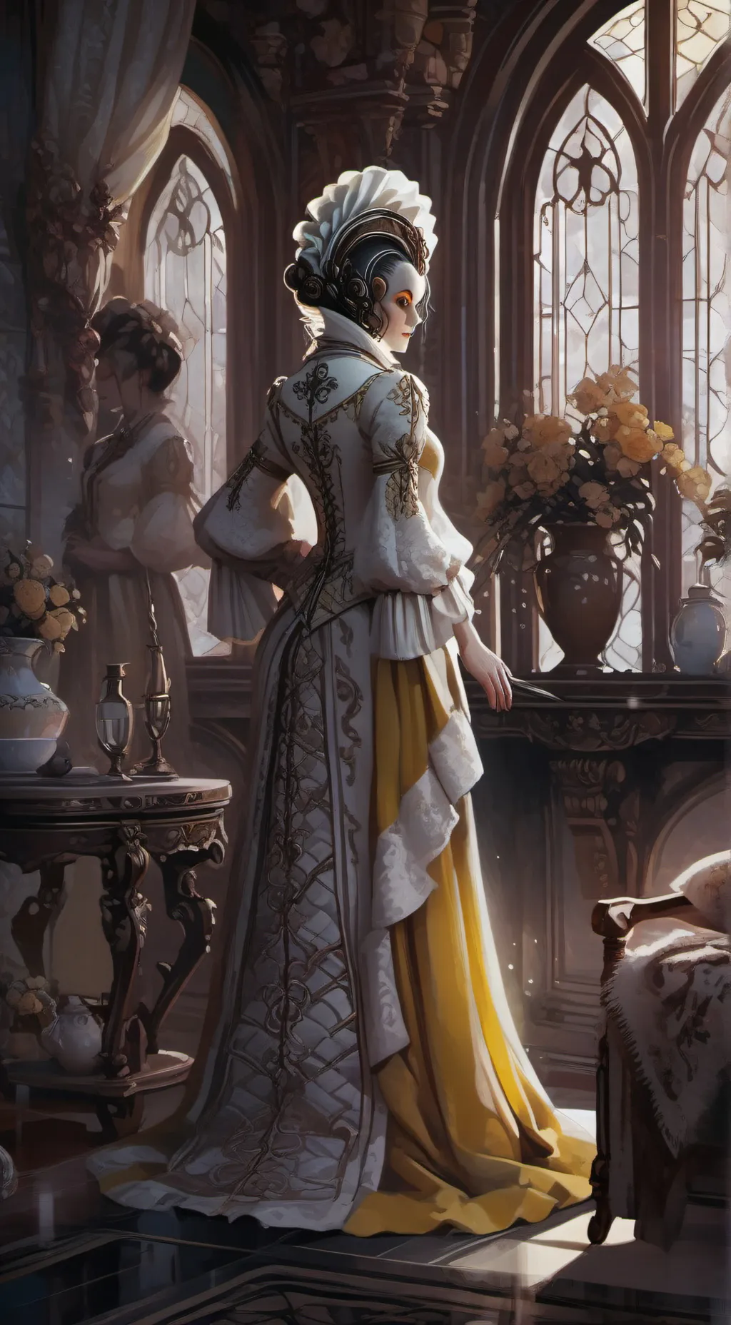 ai character: Lyria background