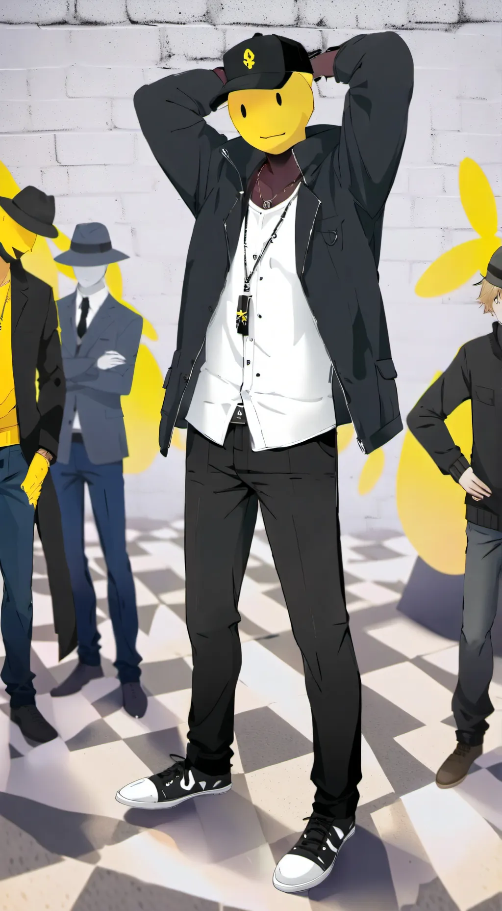 ai character: Noob -Robloxia- background