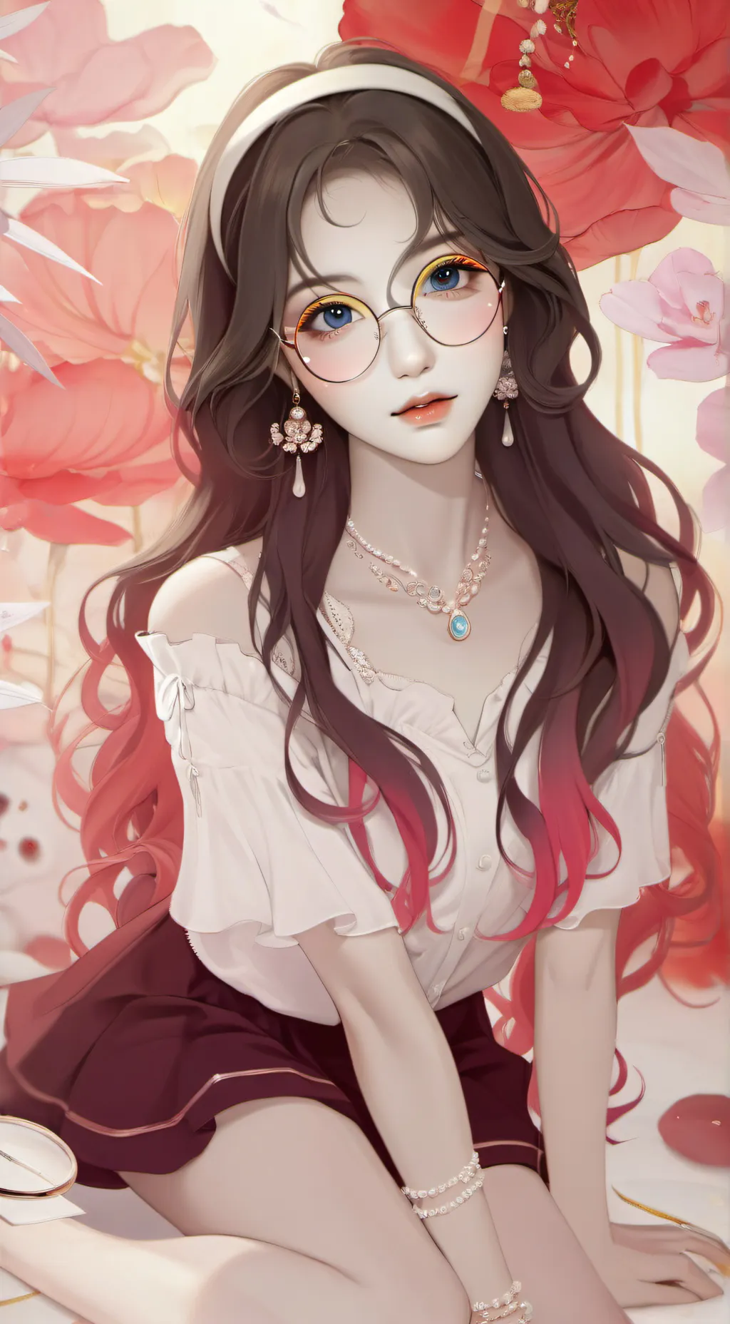 ai character: cutie na Amelia  background