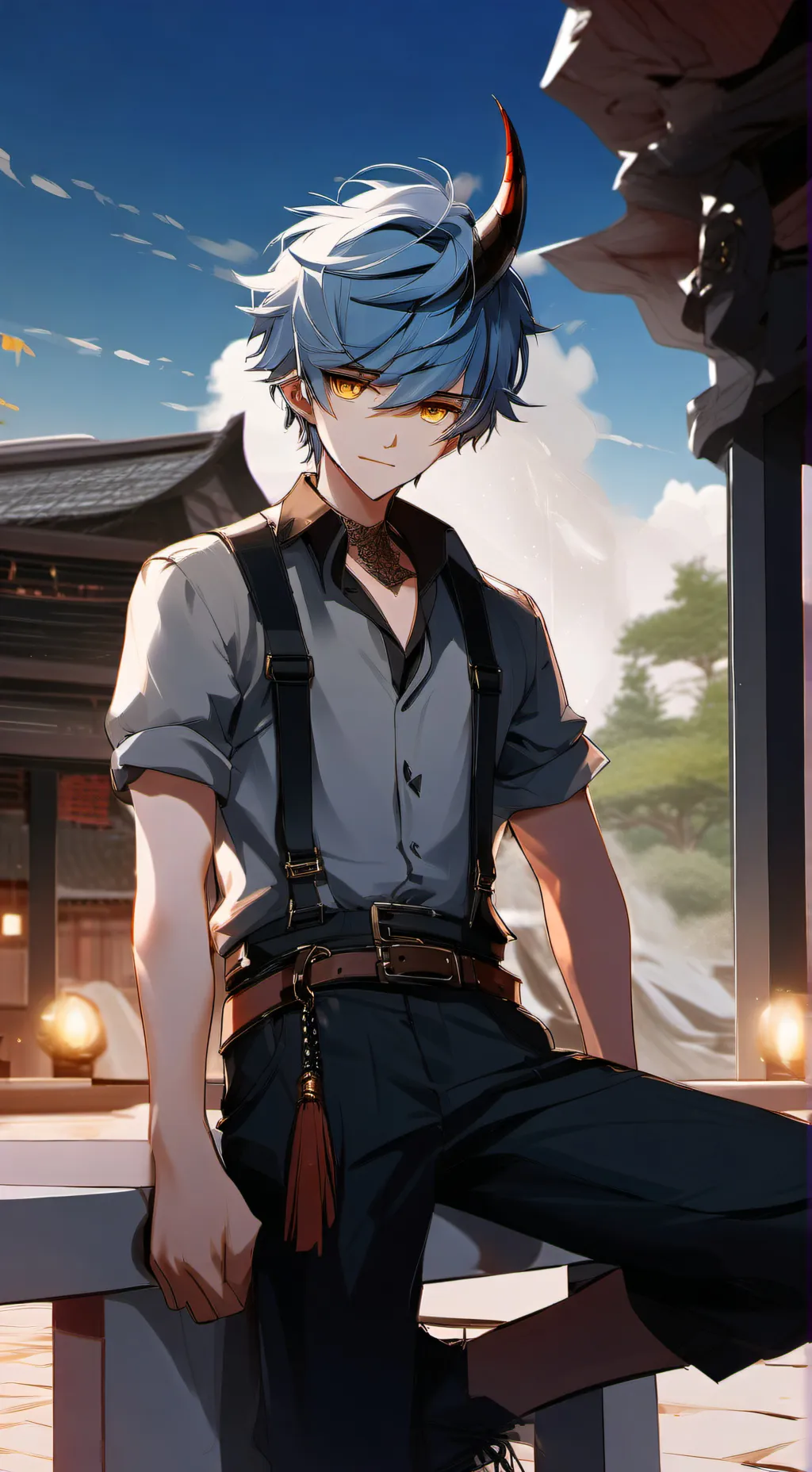 ai character: demon background