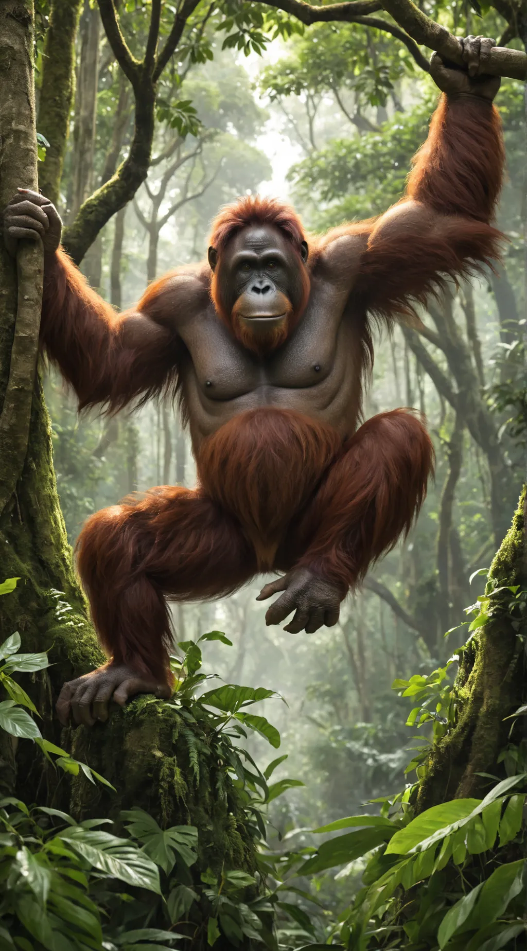 ai character: orangutan 🦧🦧 background