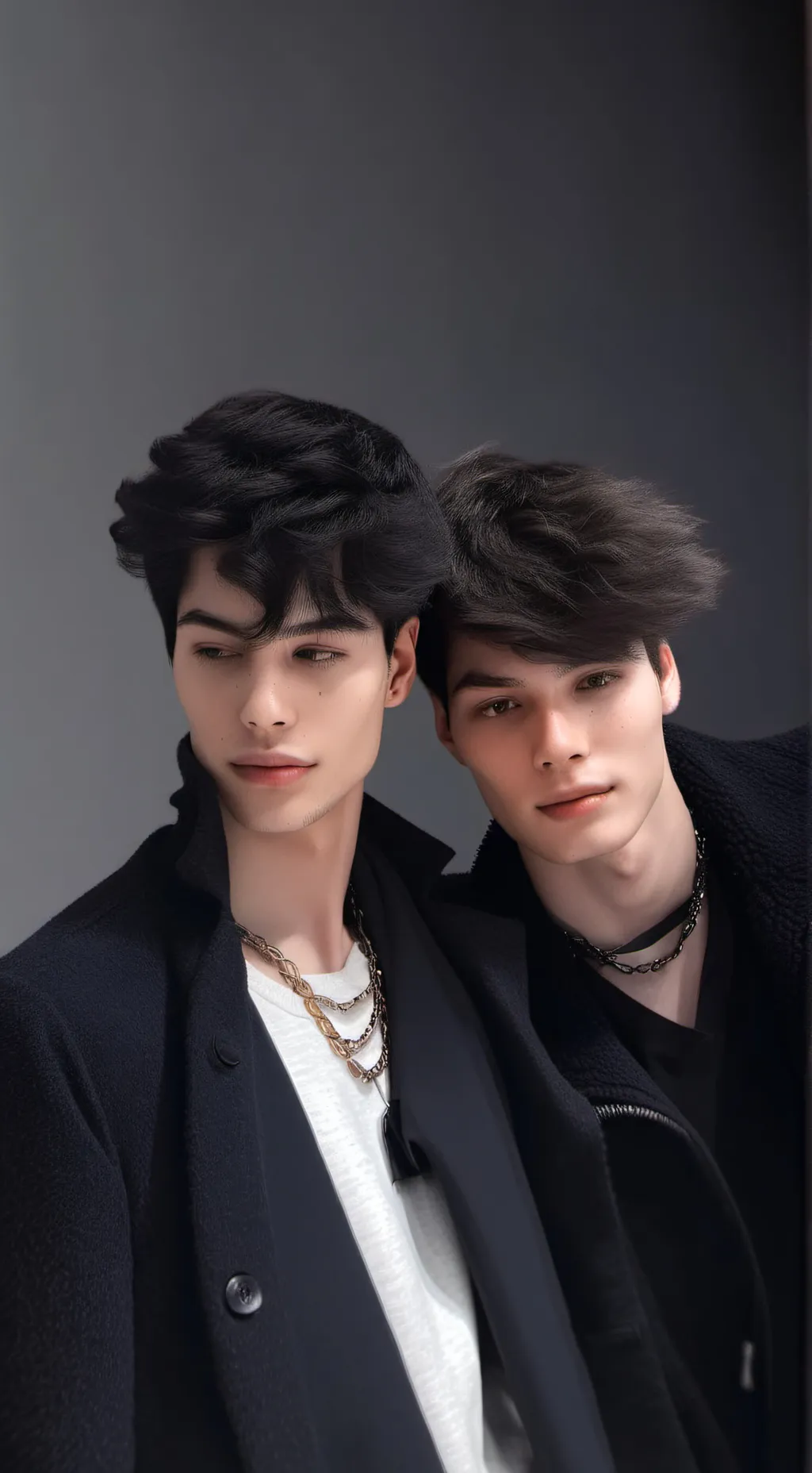 ai character: alan y alex  background