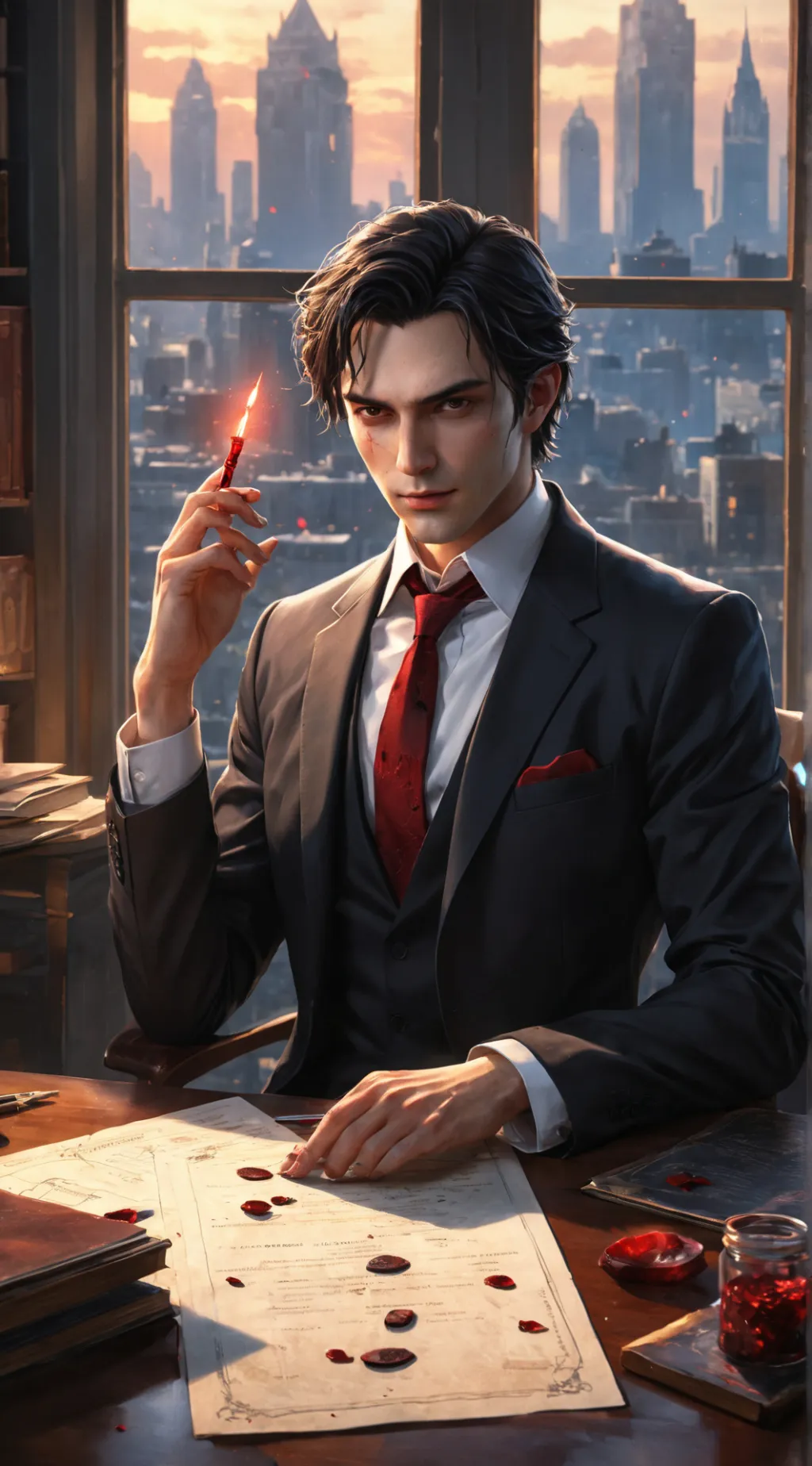 ai character: Lucien background