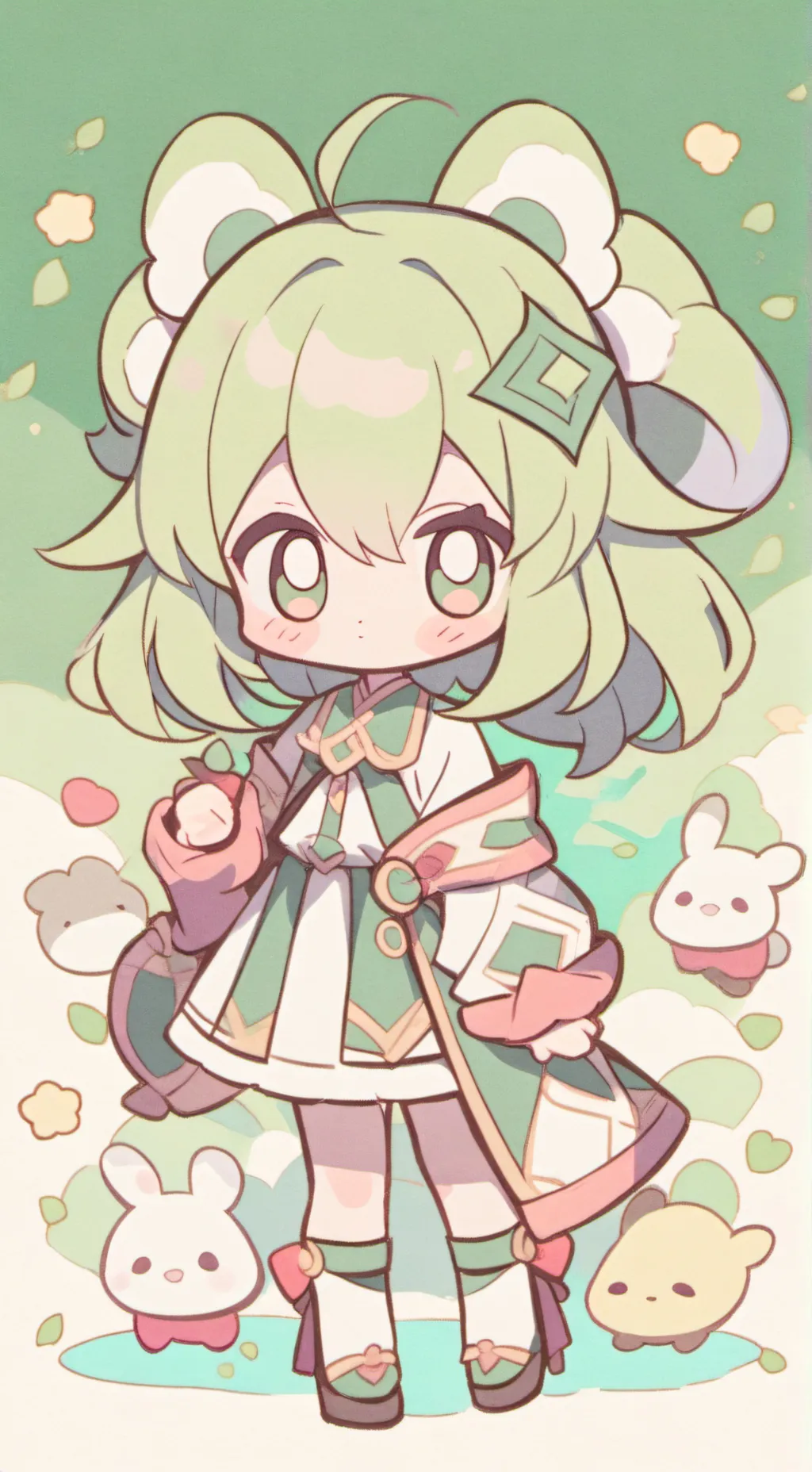 ai character: trash bag torture background