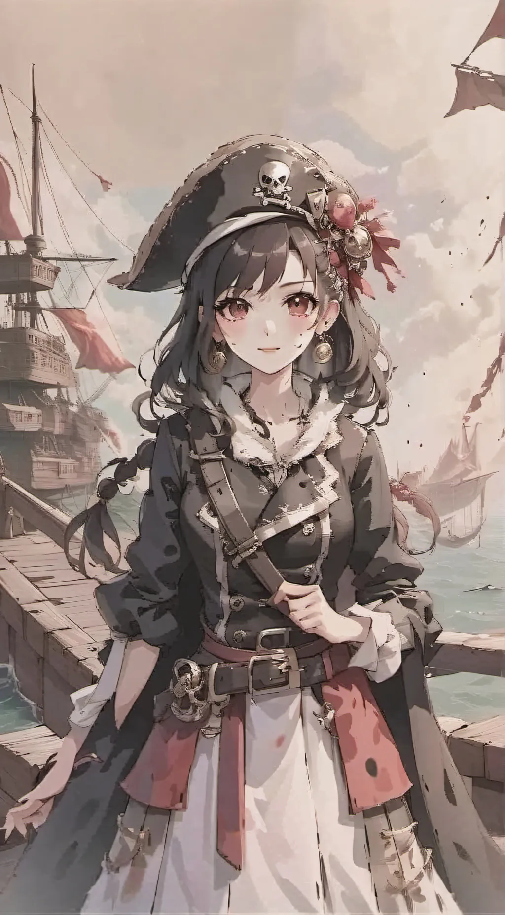 ai character: pirate(sarah) background