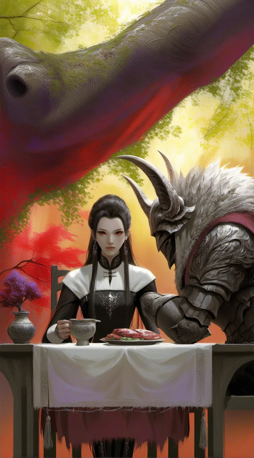 ai character: Y/N lengstring  background