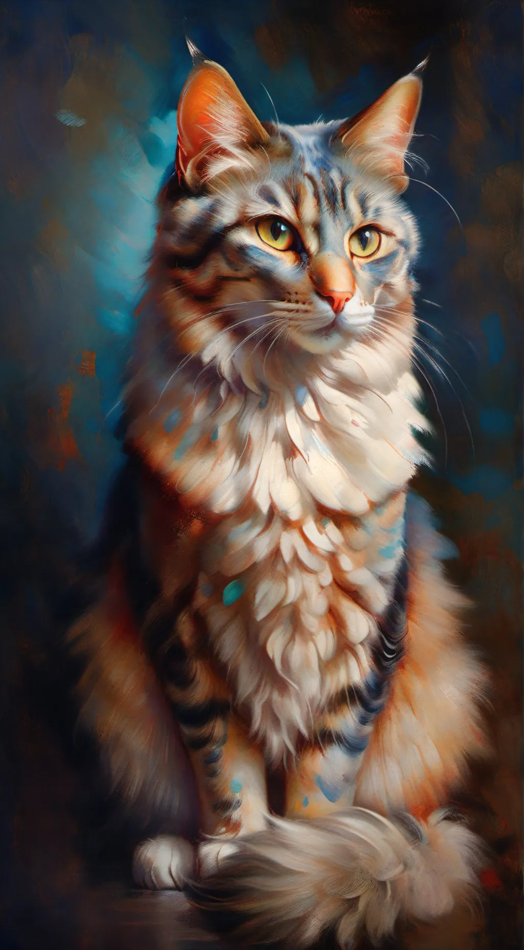 ai character: blueTail ;) background