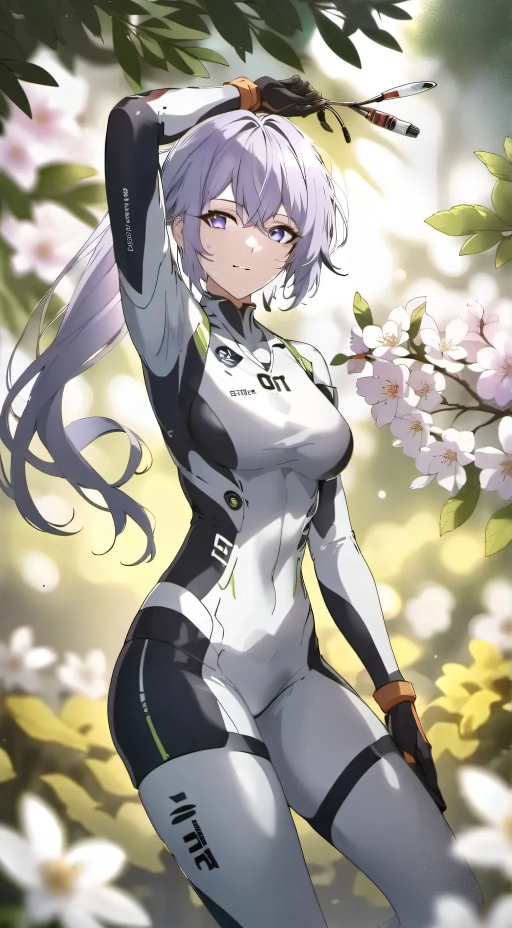 ai character: sweat suit background