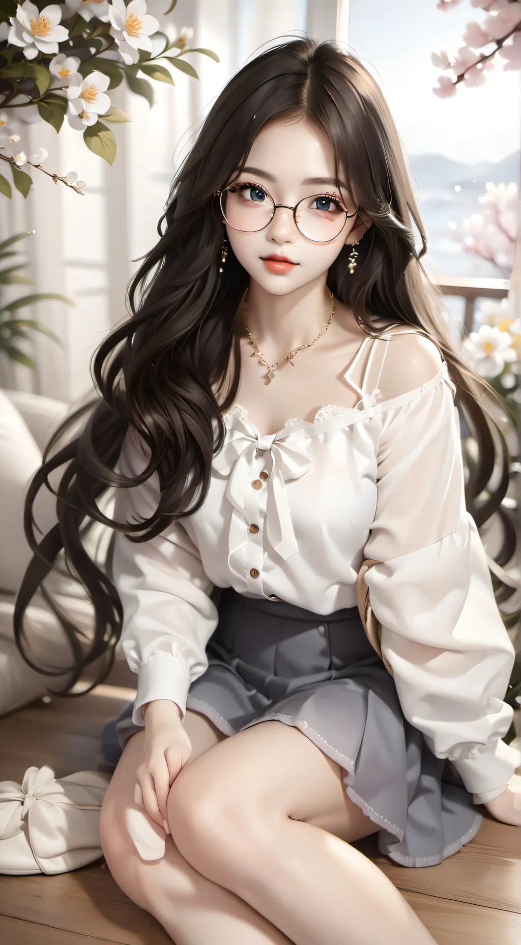 ai character: Nancy  background