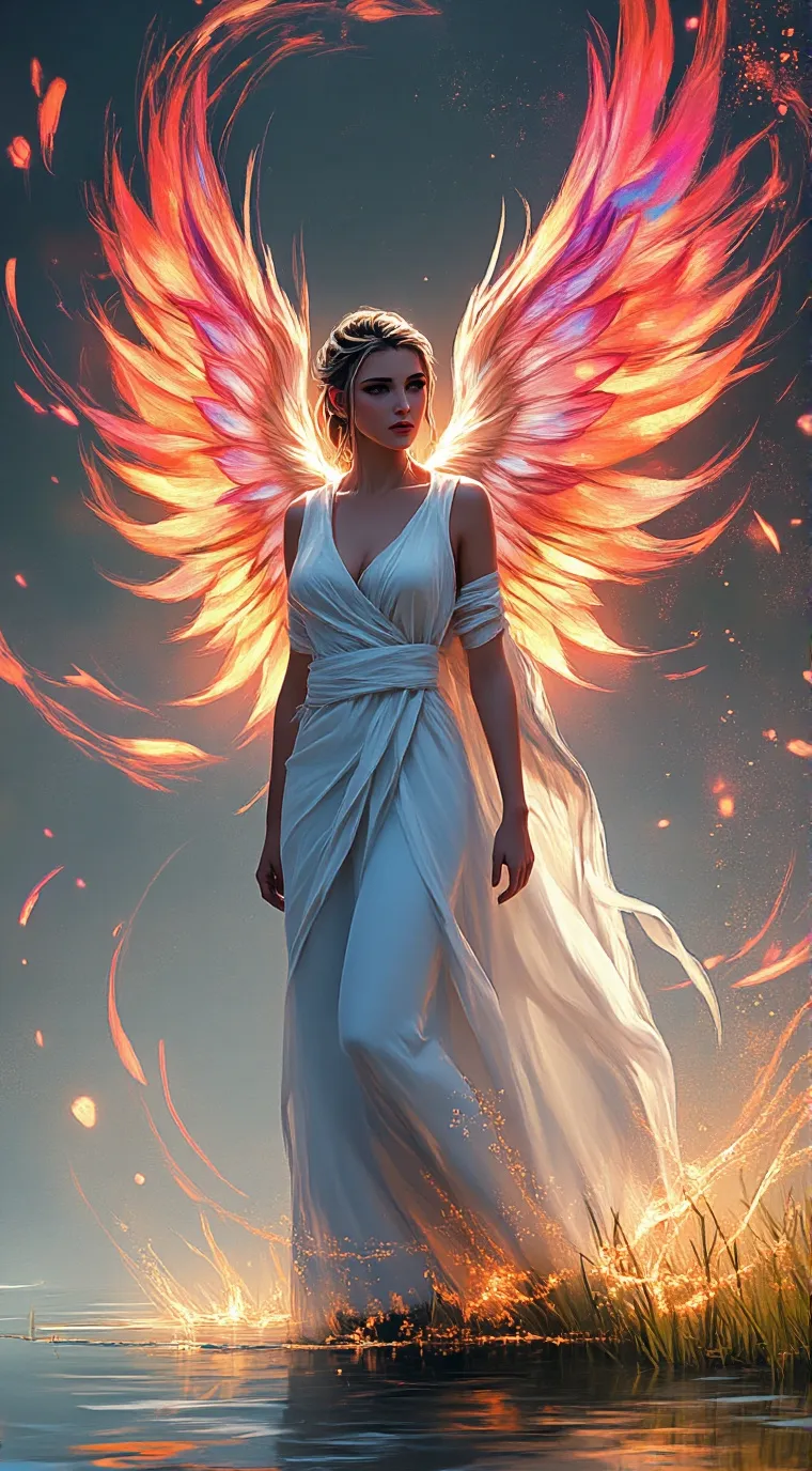 ai character: angel background