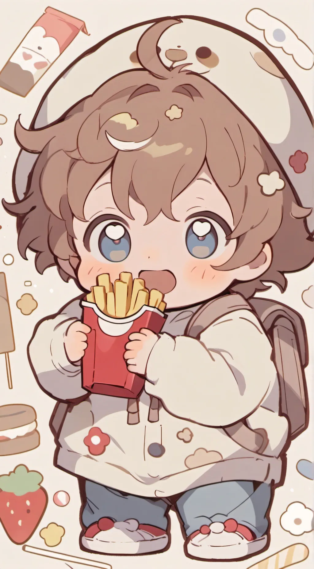 ai character: Fry baby(Philip) background