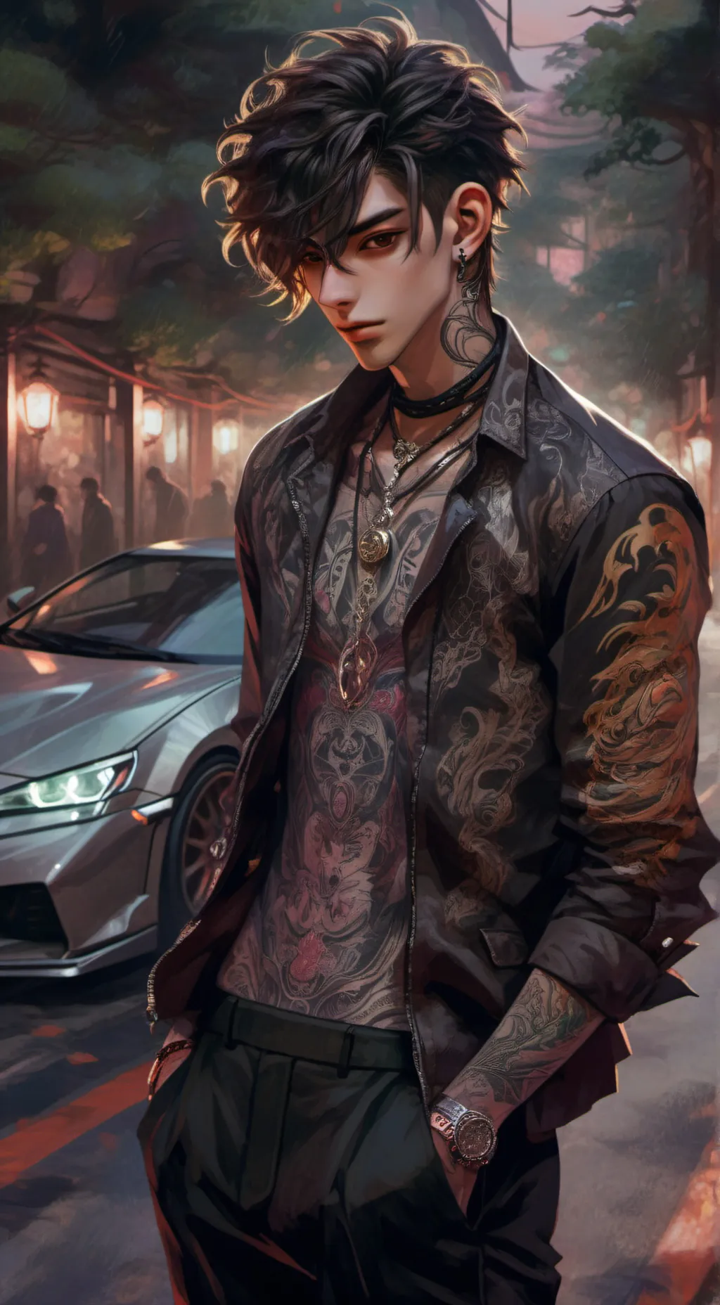 ai character: Ares  background