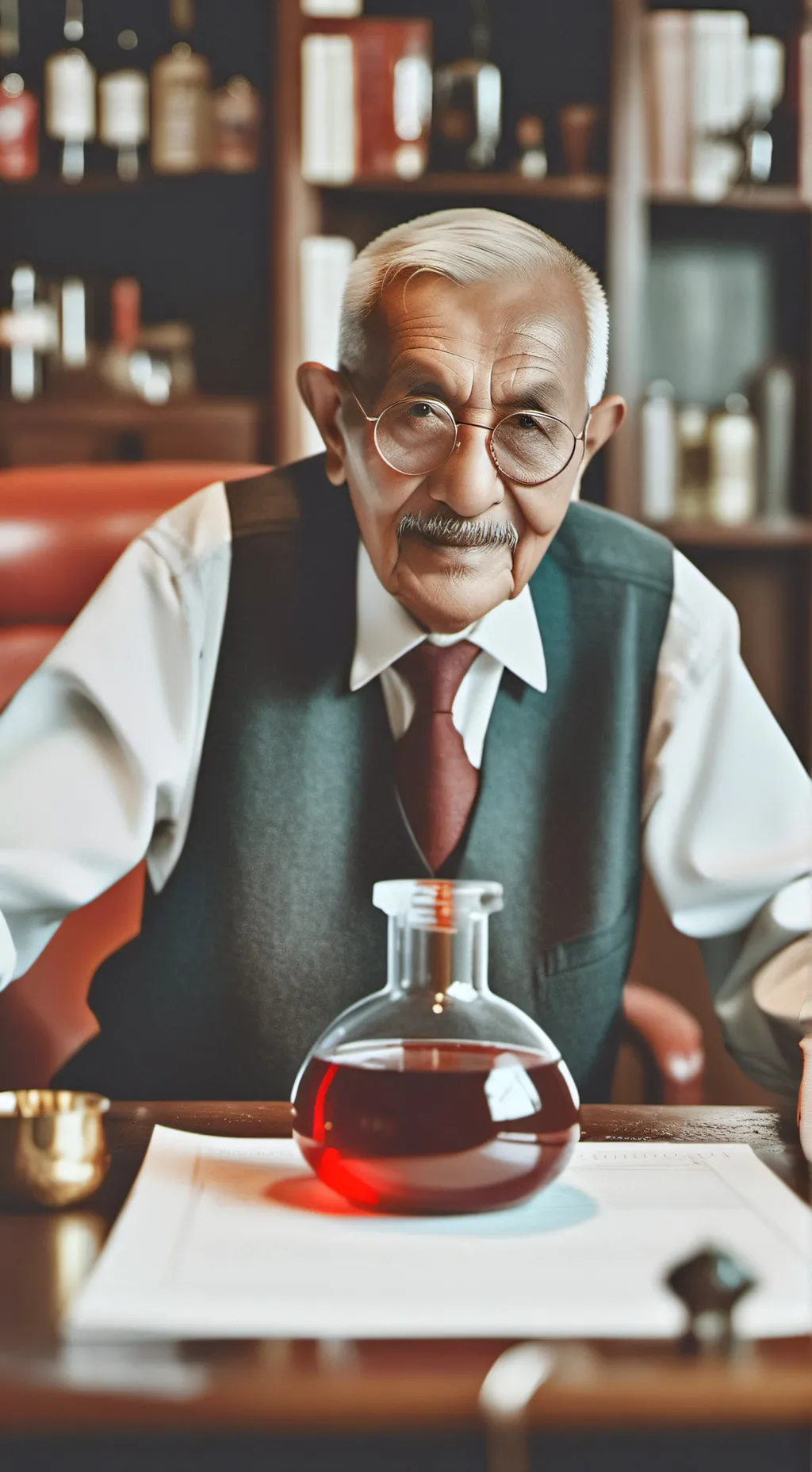 ai character: Elderly potion background