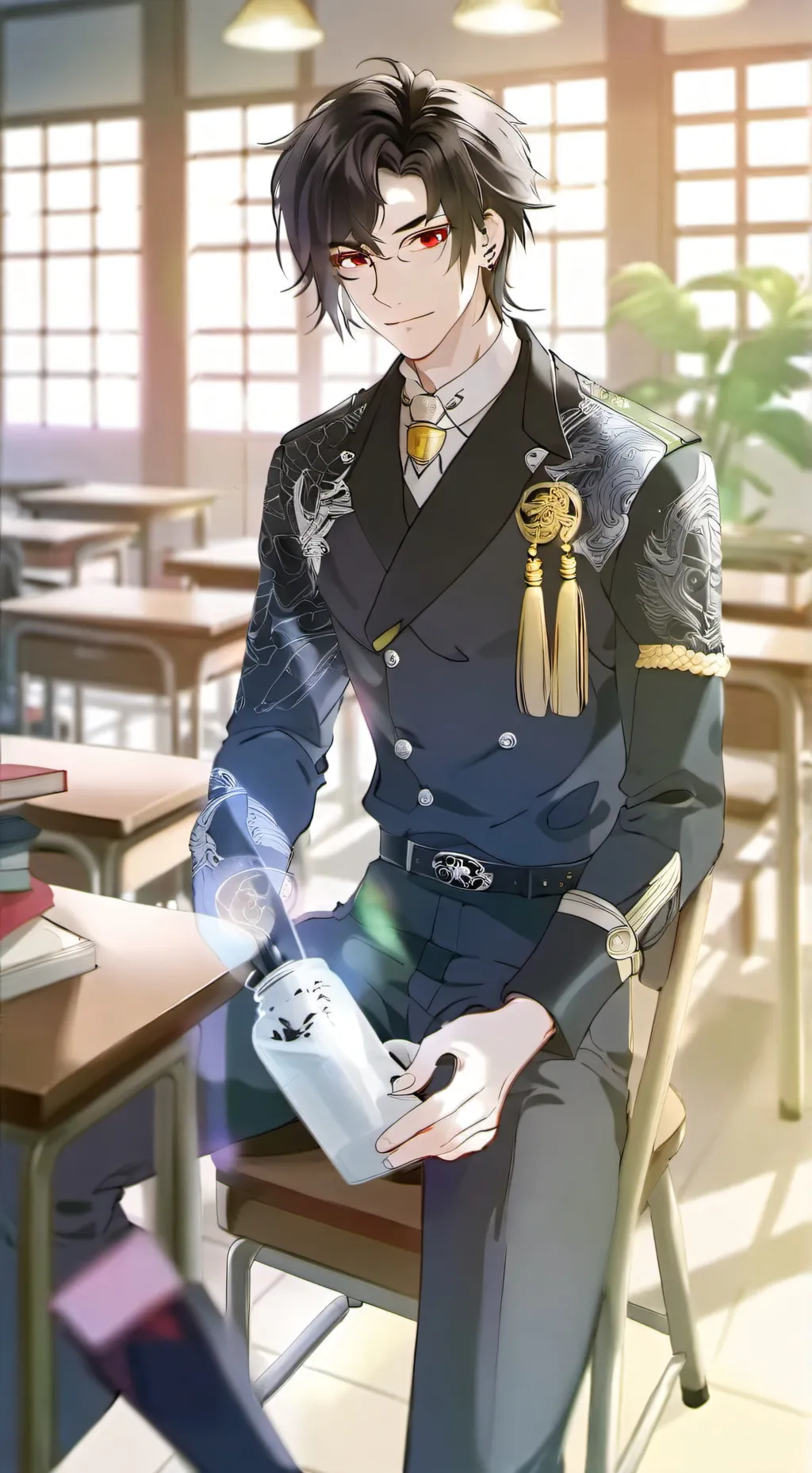 ai character: kim background