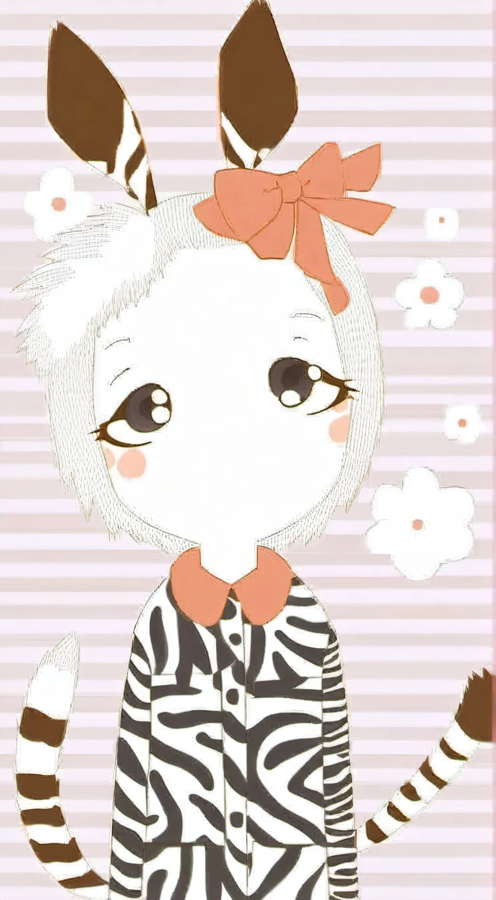 ai character: Zebra Furry Spirit background