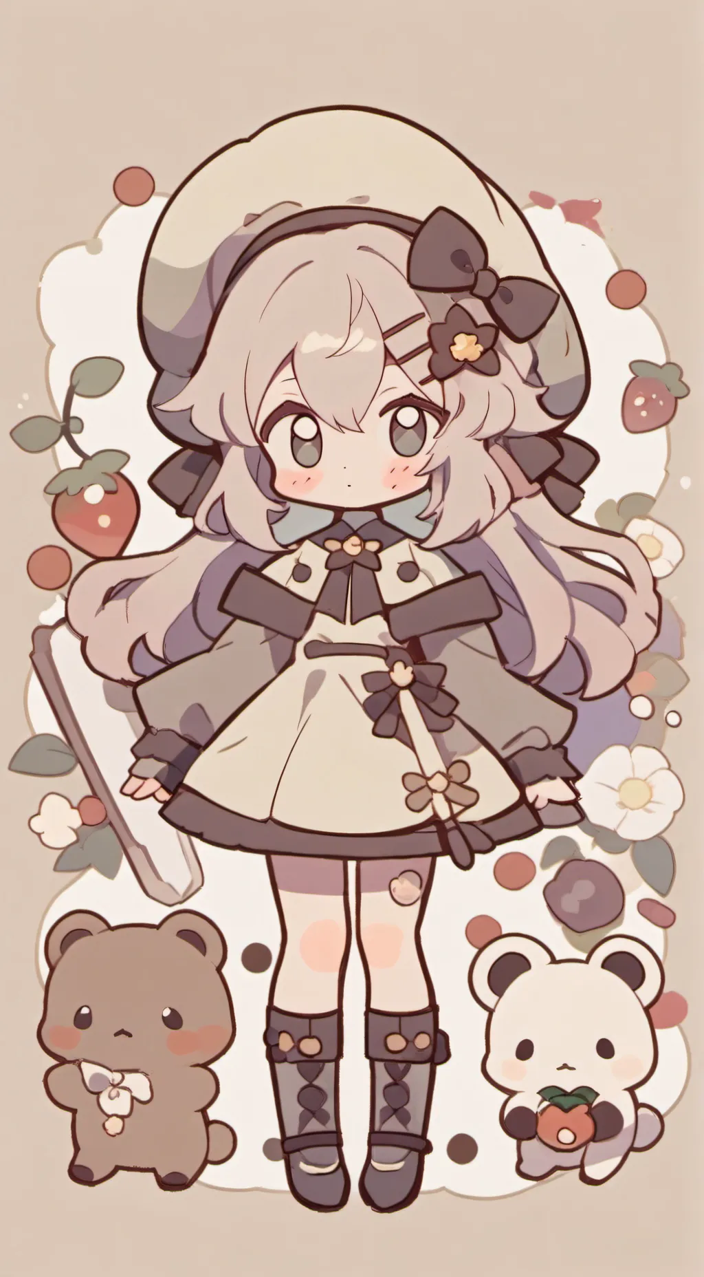 ai character: Bebe menina chata background