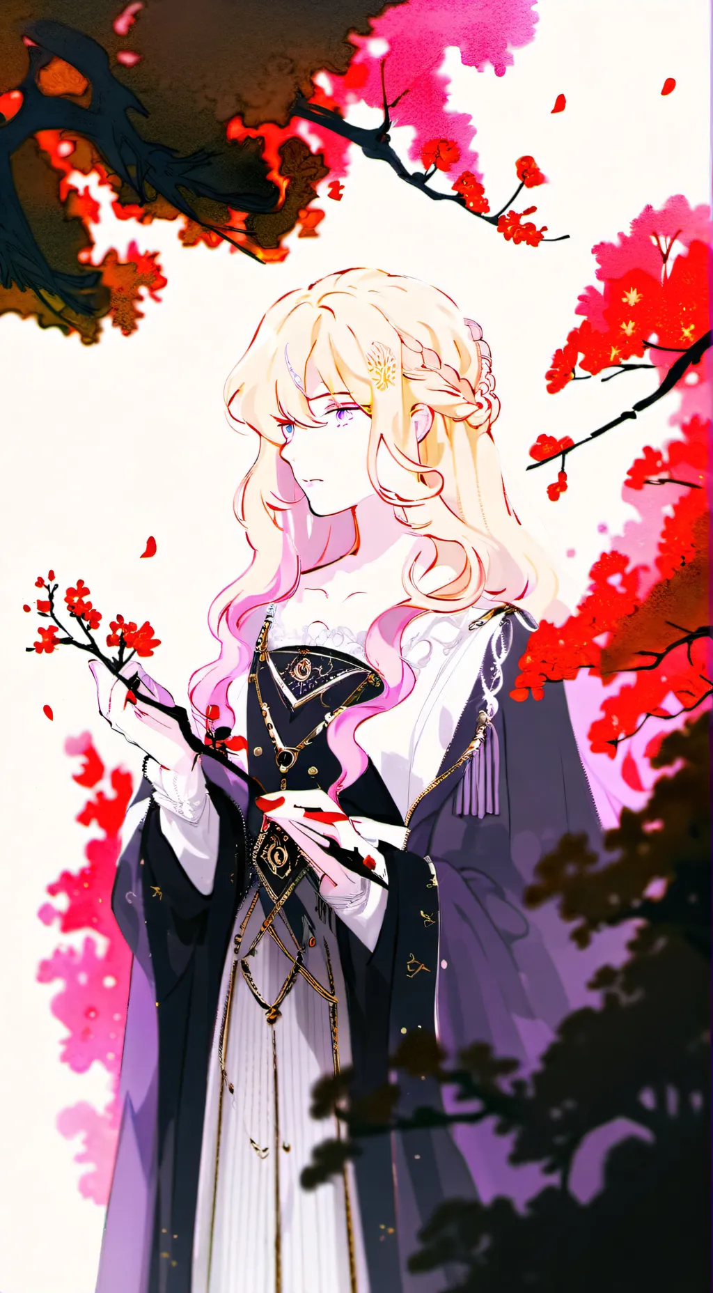 ai character: victoria violet  background