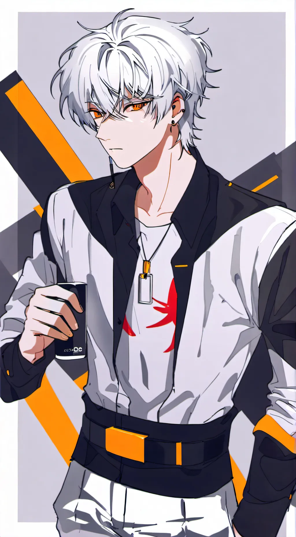 ai character: Snowy background