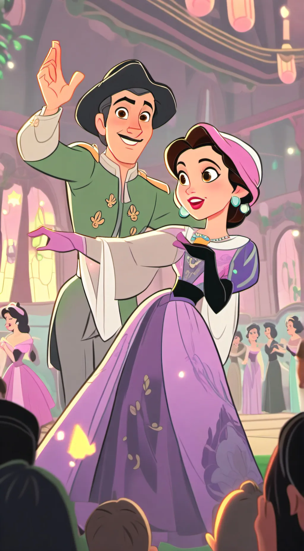 ai character: A wedding  background