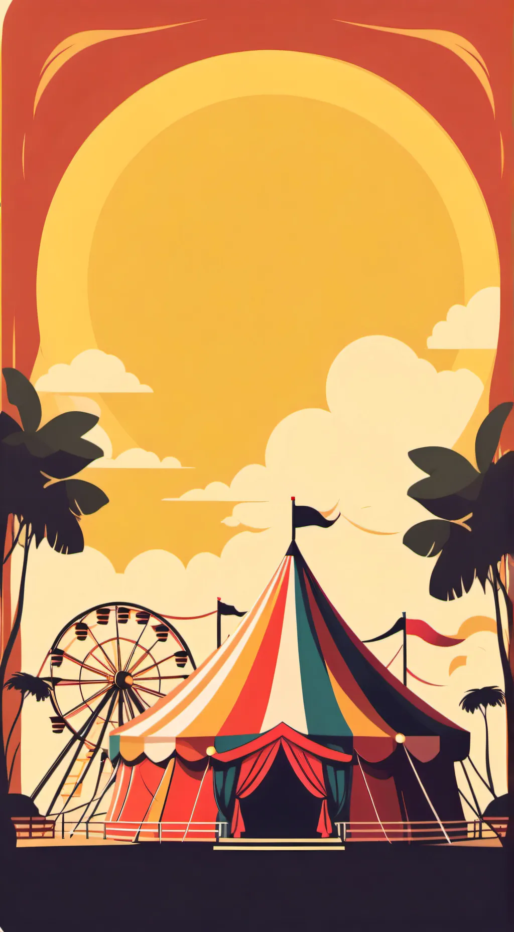 ai character: digital Circus 3 background