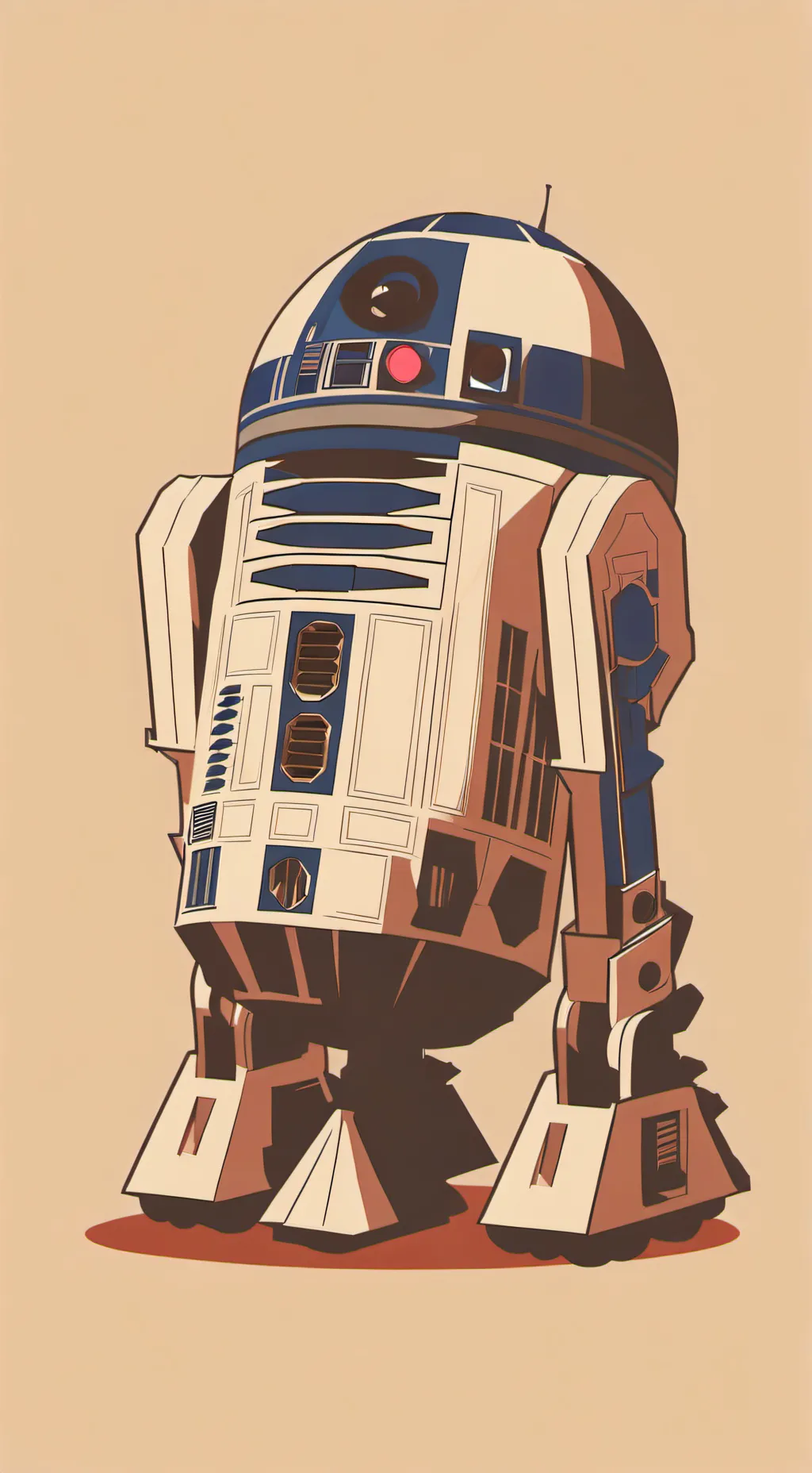 ai character: R2-D2 background