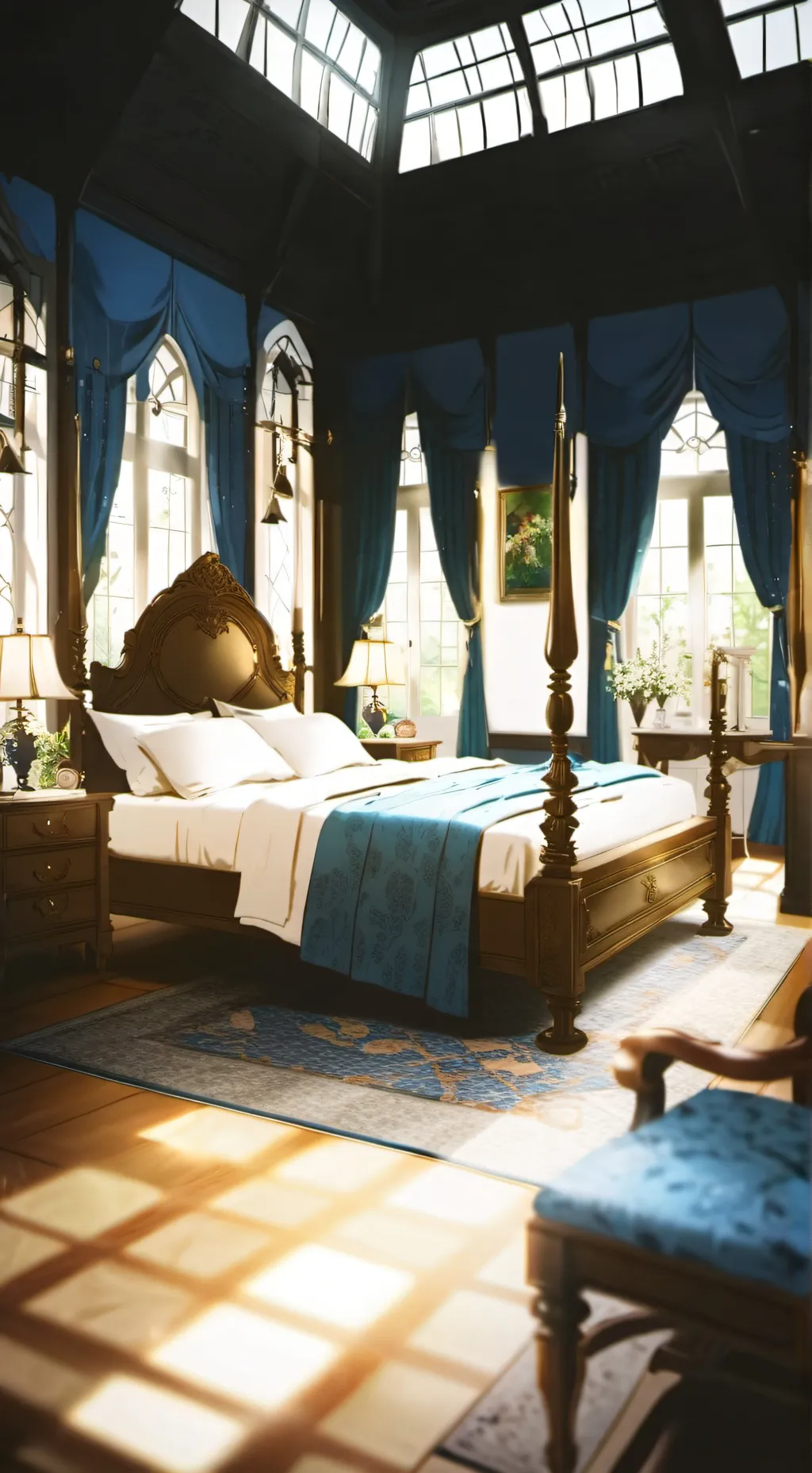 ai character: Sleepover background