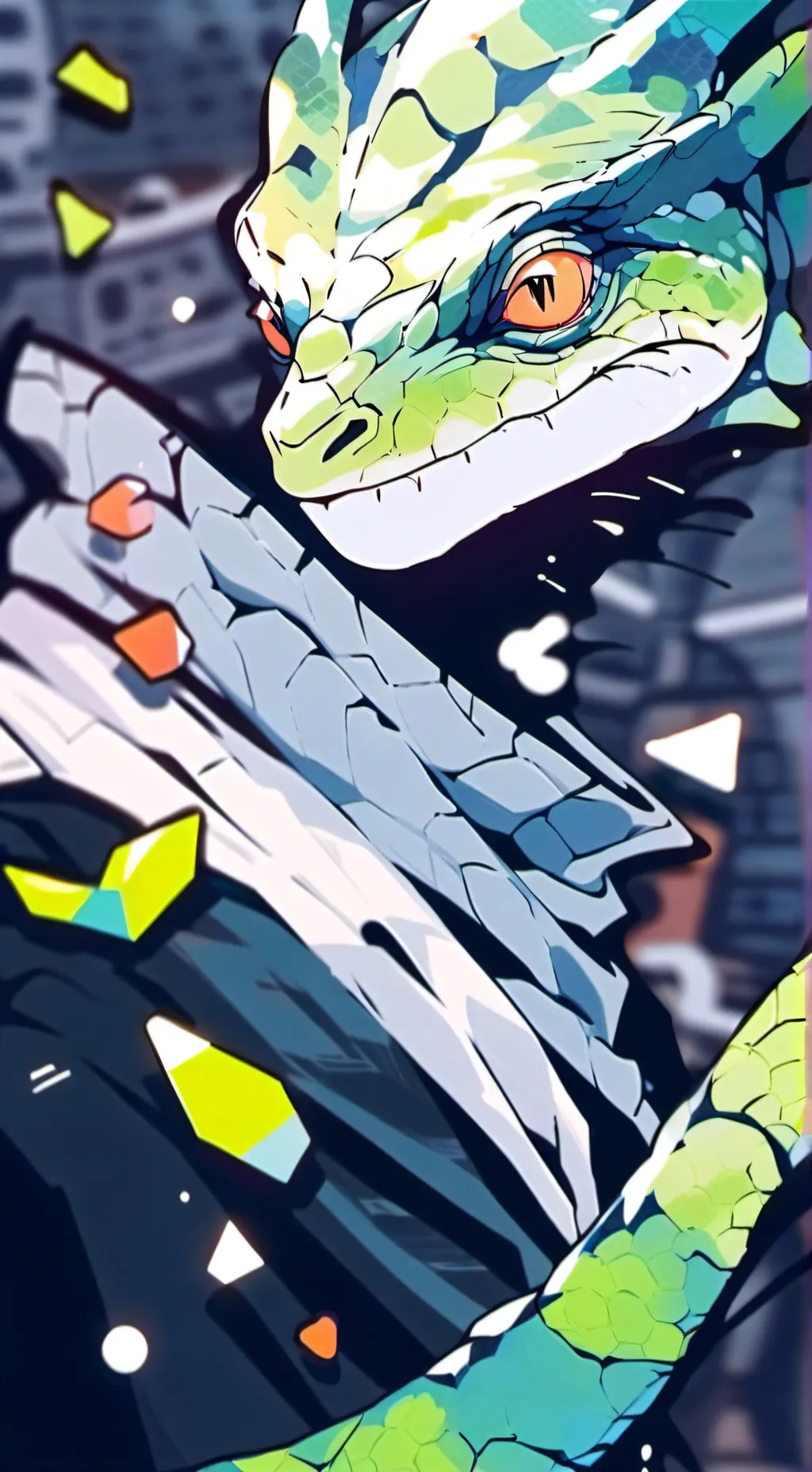 ai character: Pixel background