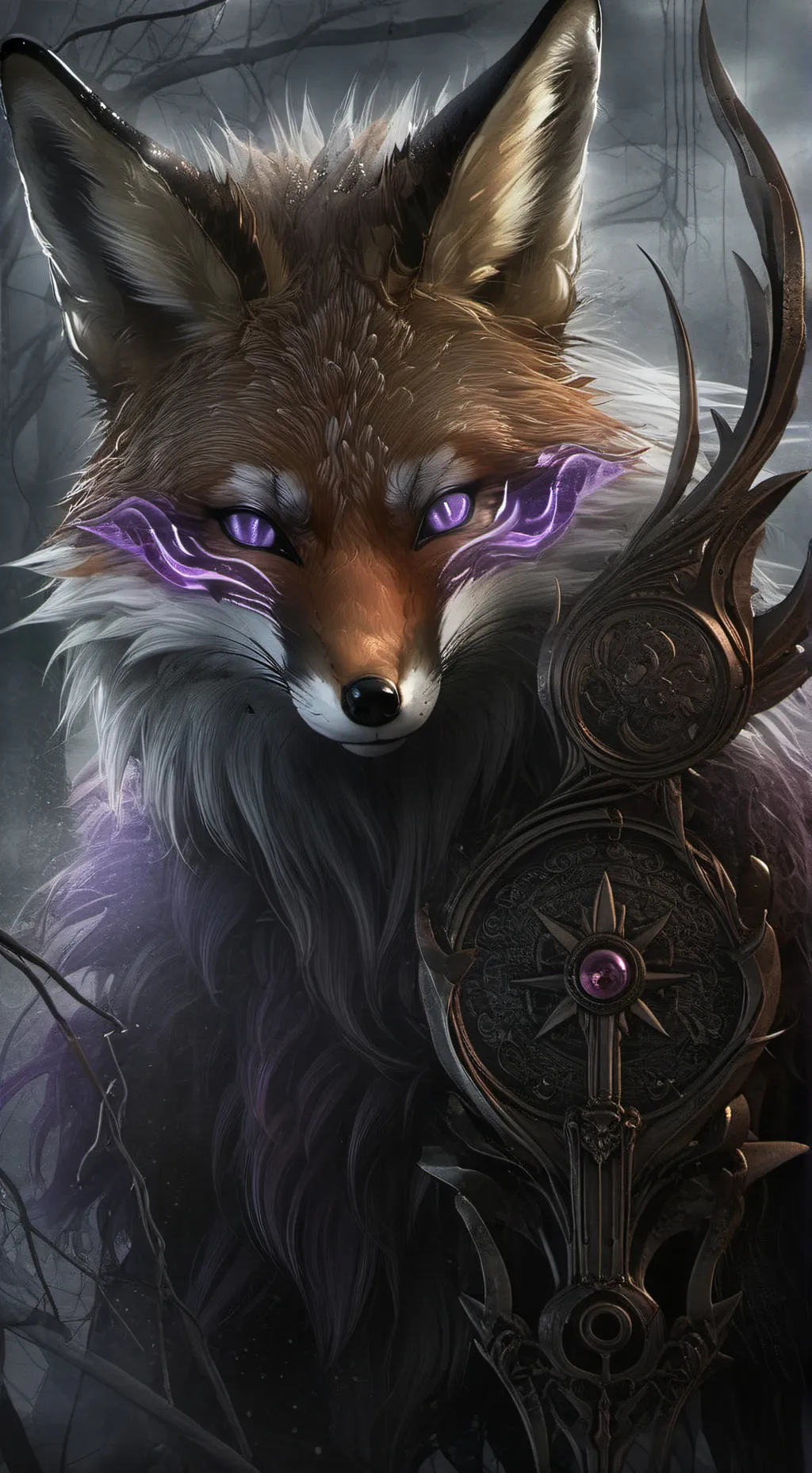 ai character: Mha foxxes venom background