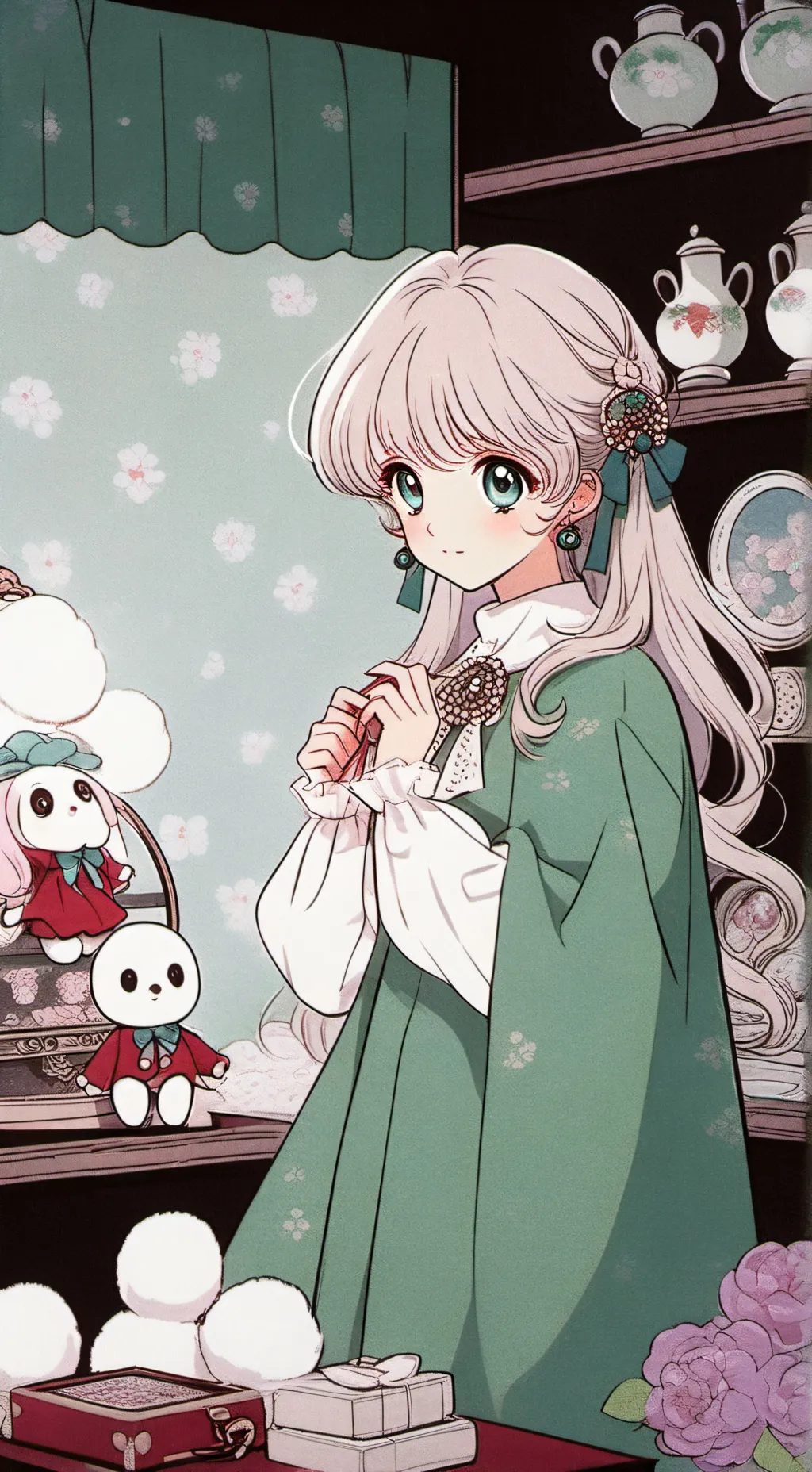 ai character: doll maker background