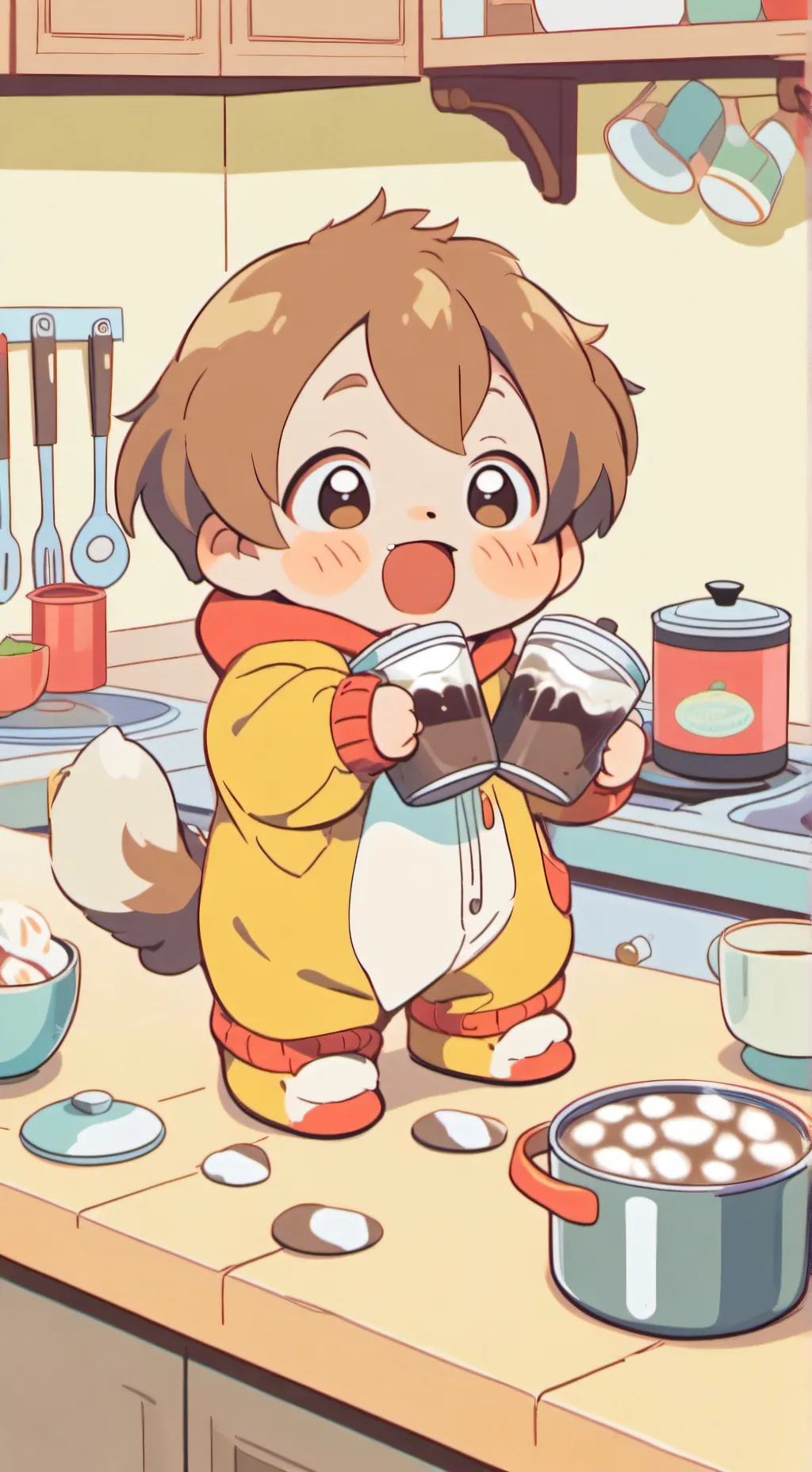 ai character: Sc meet coco  background