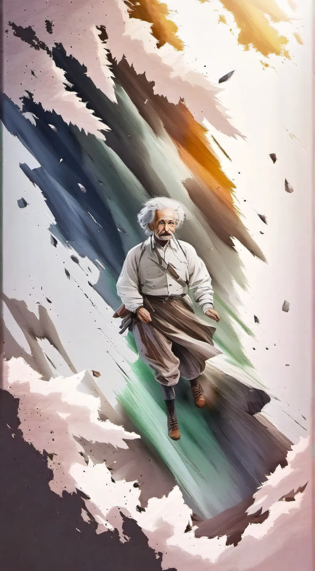 ai character: Albert Einstein 🧏 background