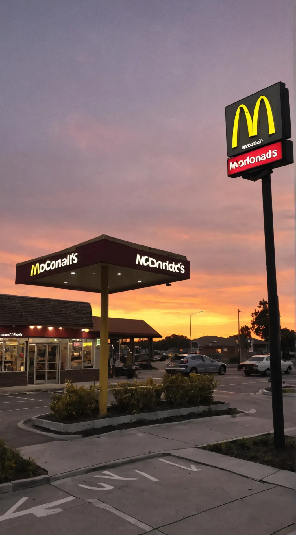 ai character: MCDONALDS EMPLOYEE background