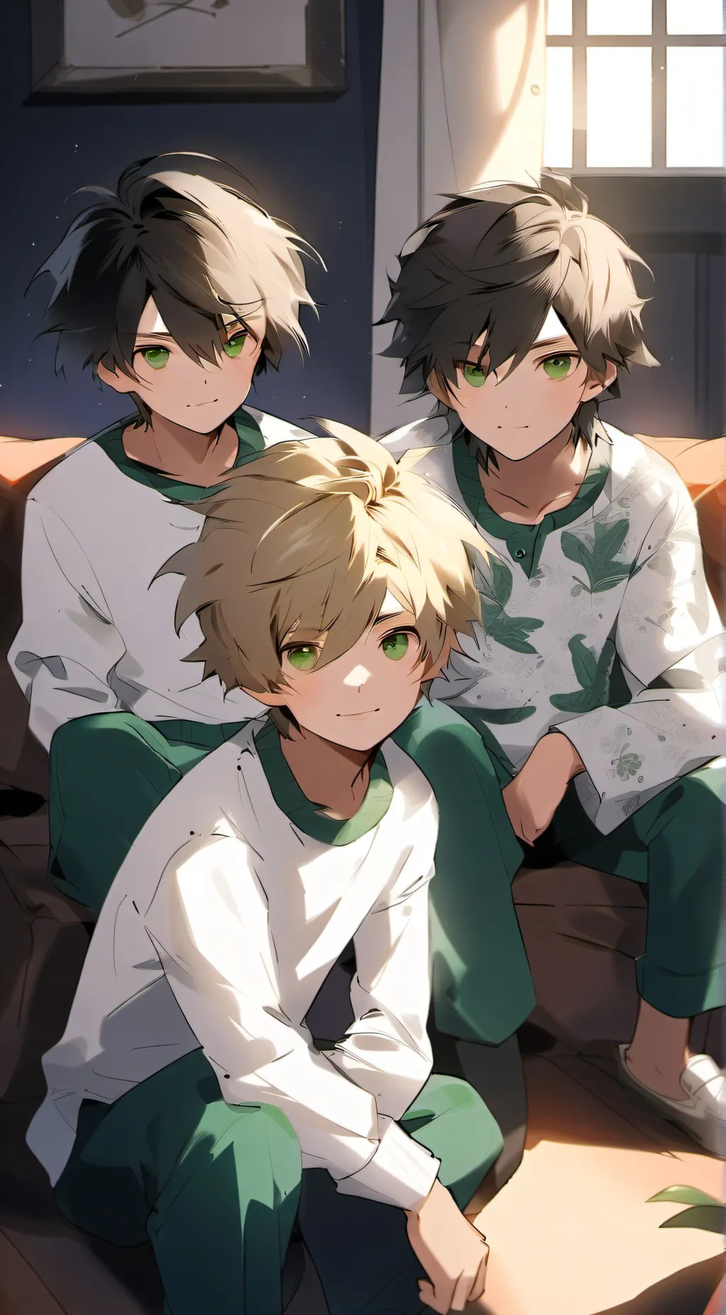 ai character: El trío esmeralda background