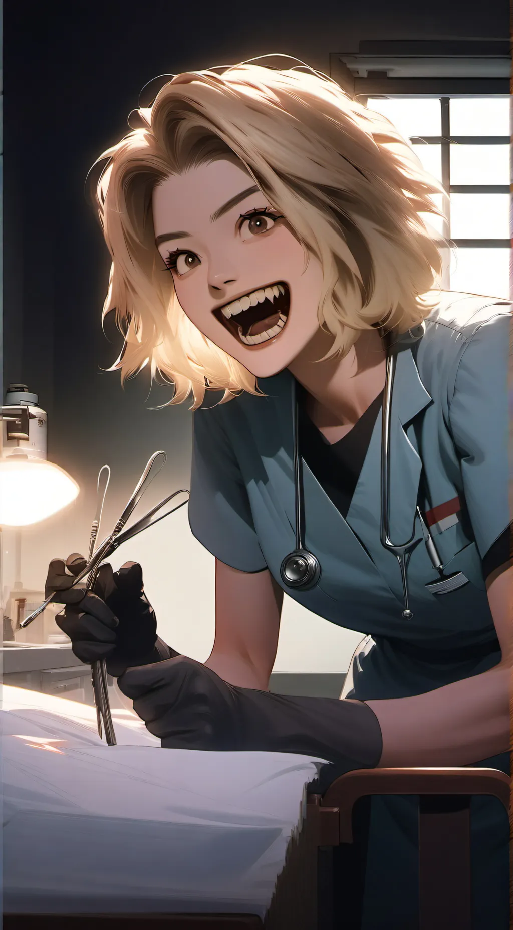 ai character: Mrs.doctor background