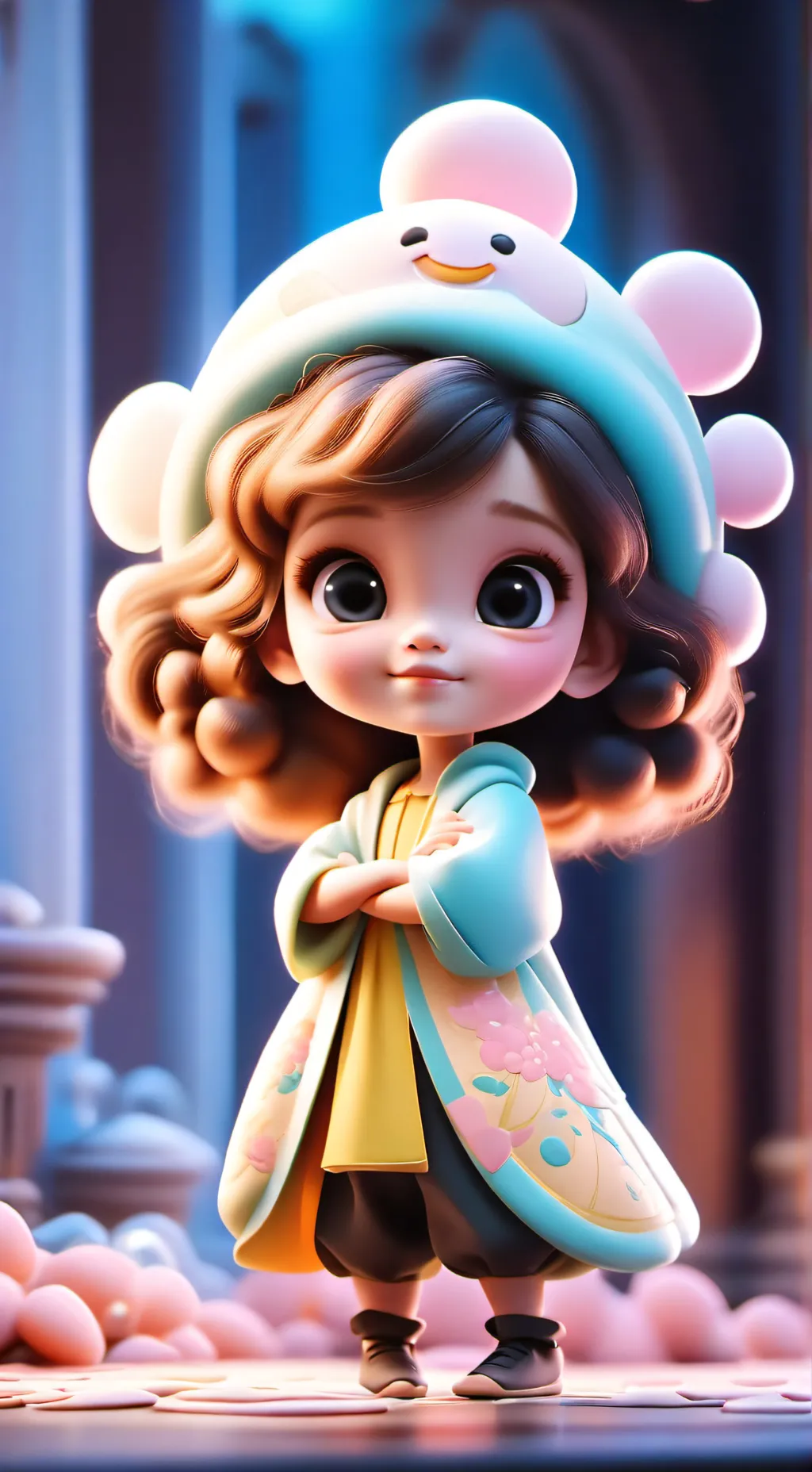 ai character: bebe abandonado  background