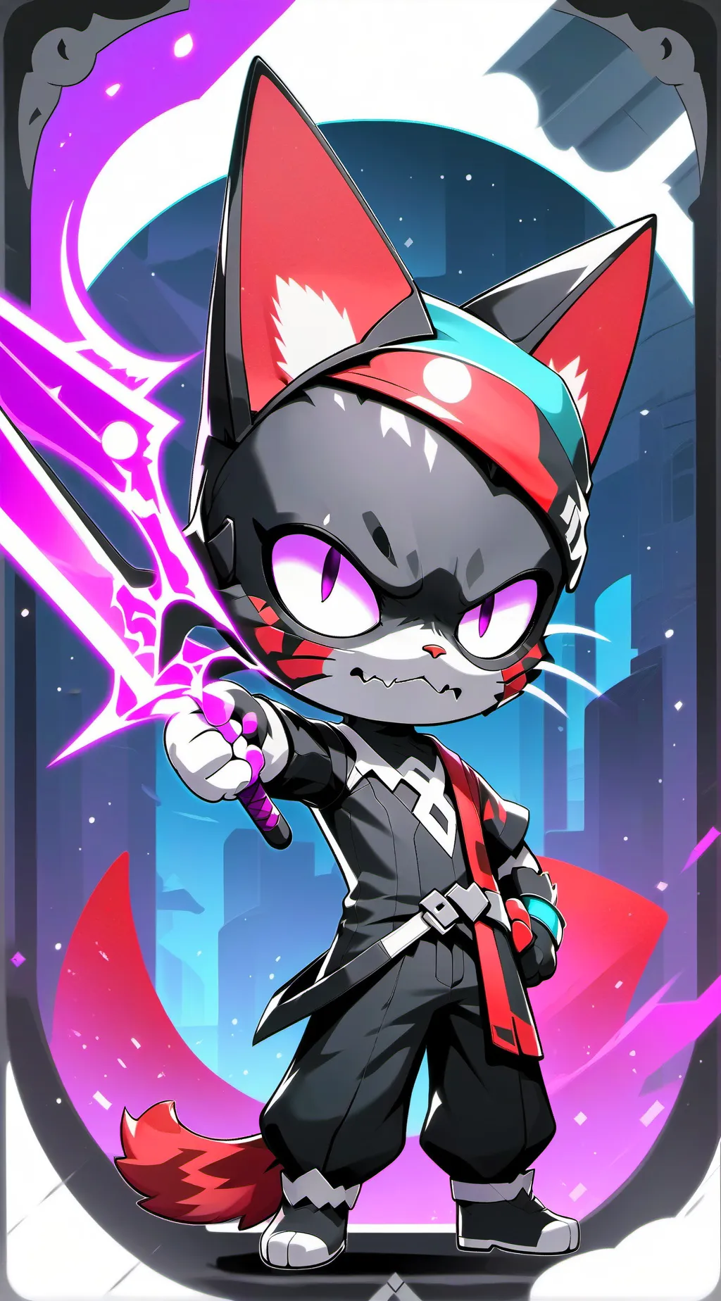 ai character: dead minecraft cat background