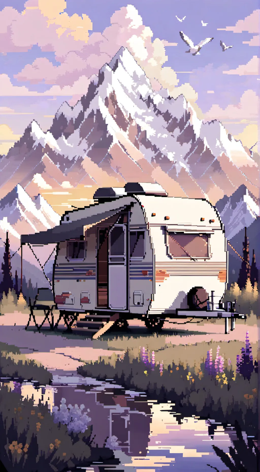 ai character: Hb•Road trip!  background