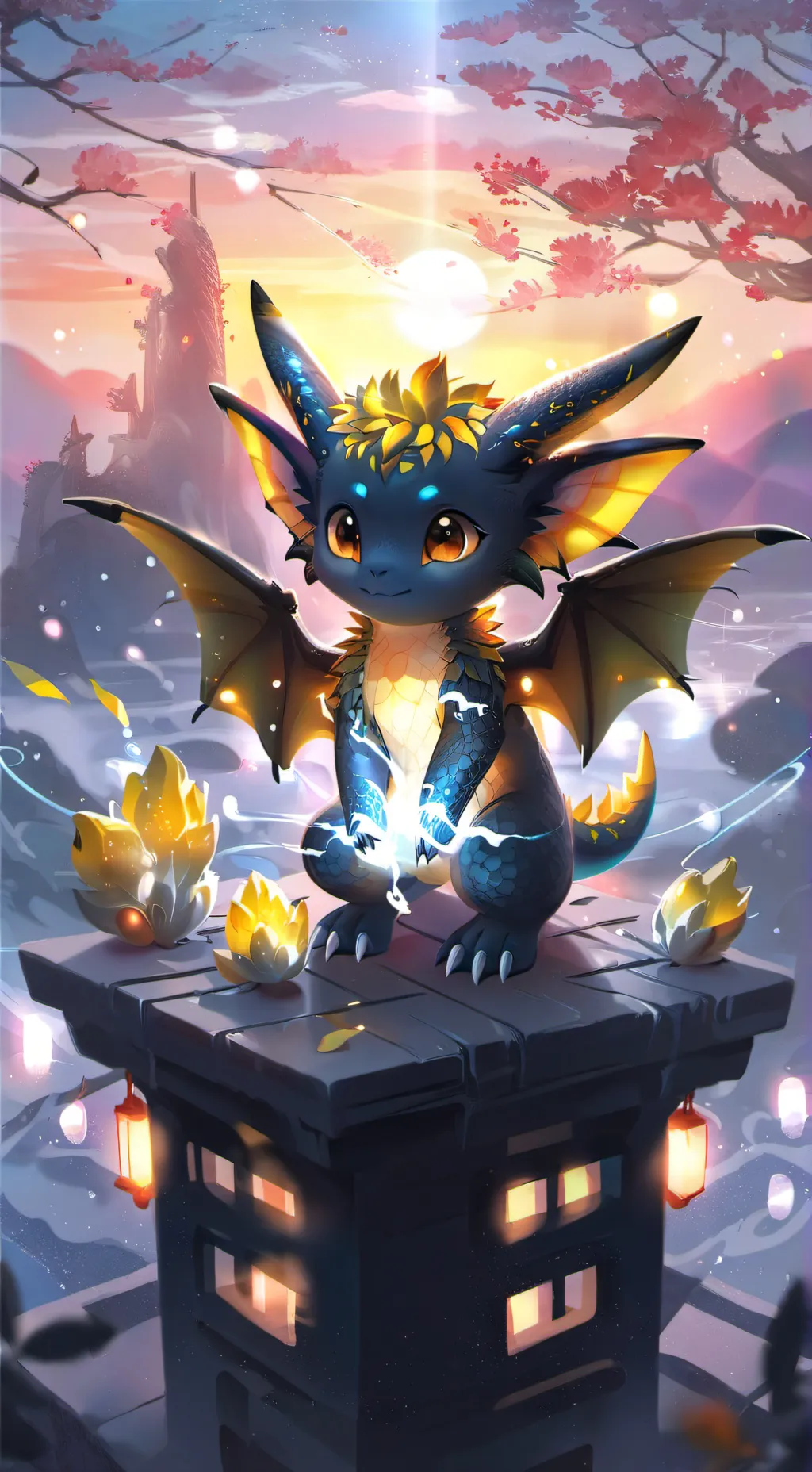 ai character: Sparklit background