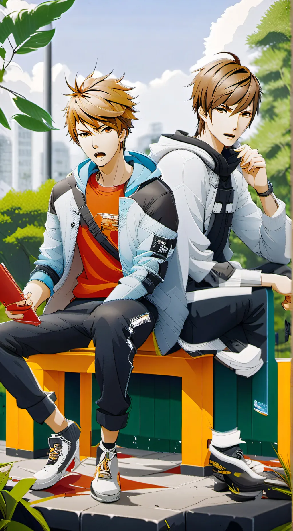 ai character: Ray and Joe background