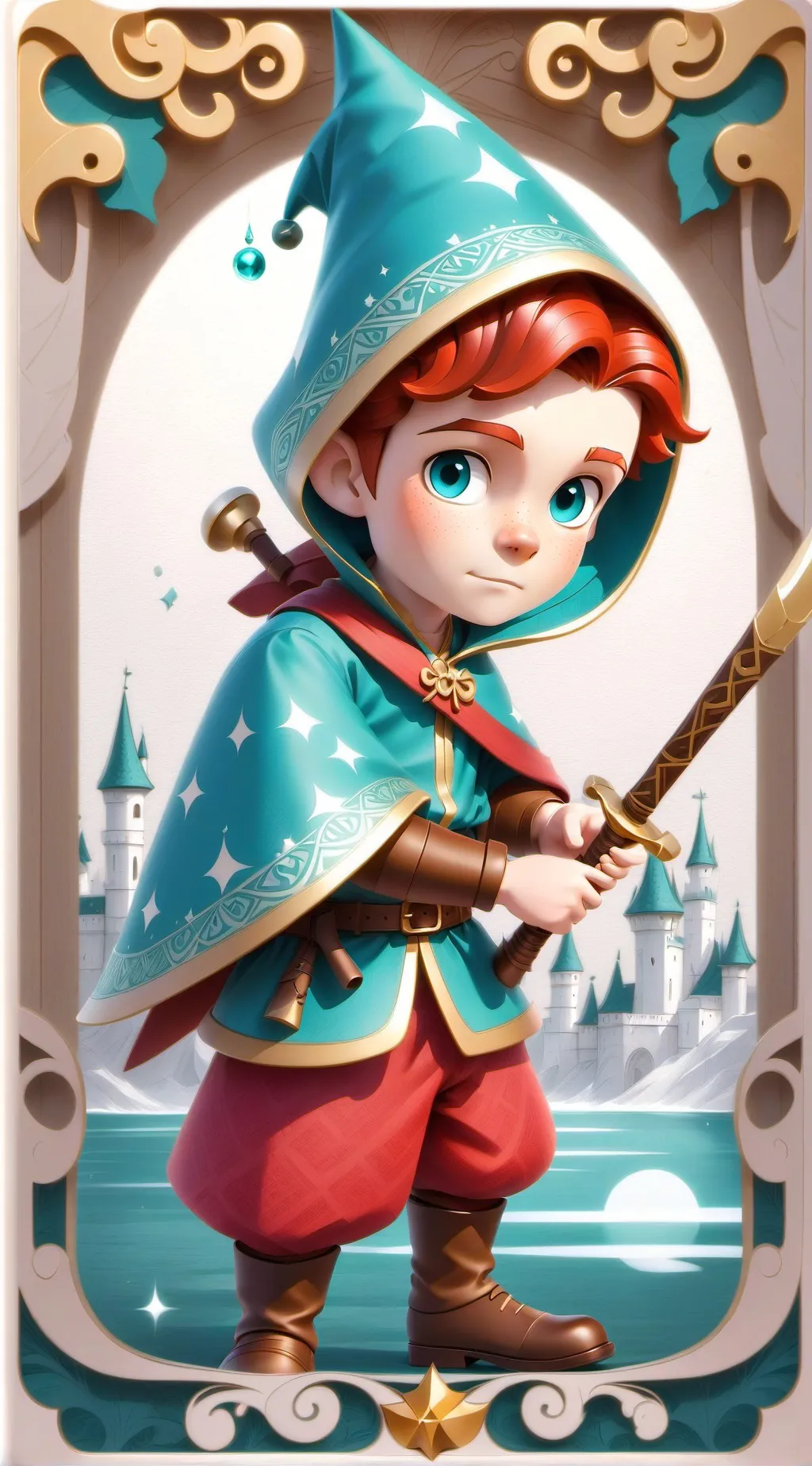 ai character: mysterious world background