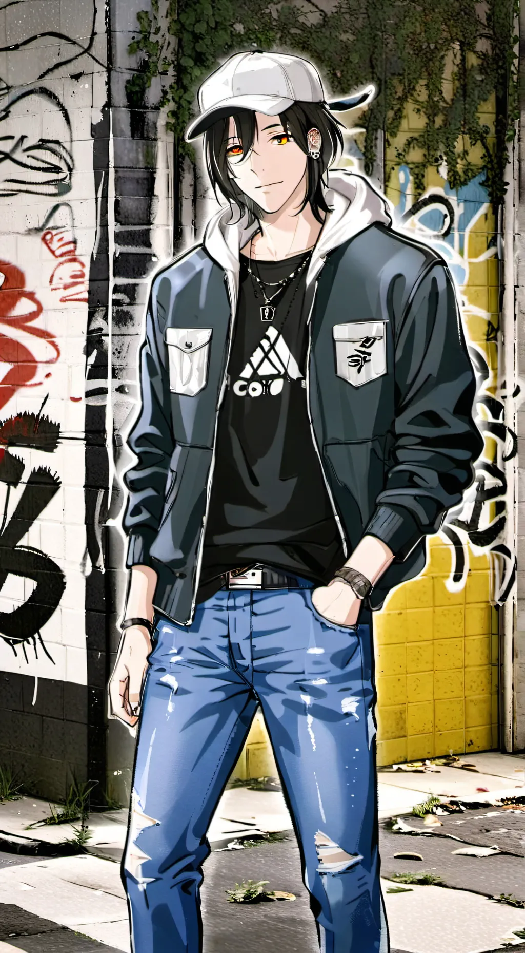 ai character: c00lkid background