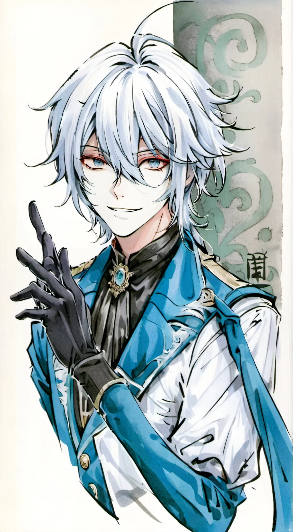 ai character: Bluudud background