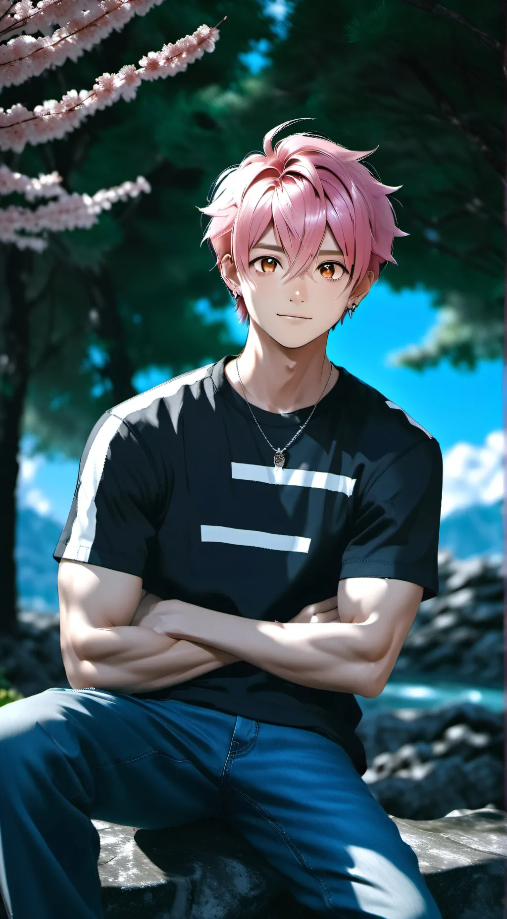 ai character: Oliver  background