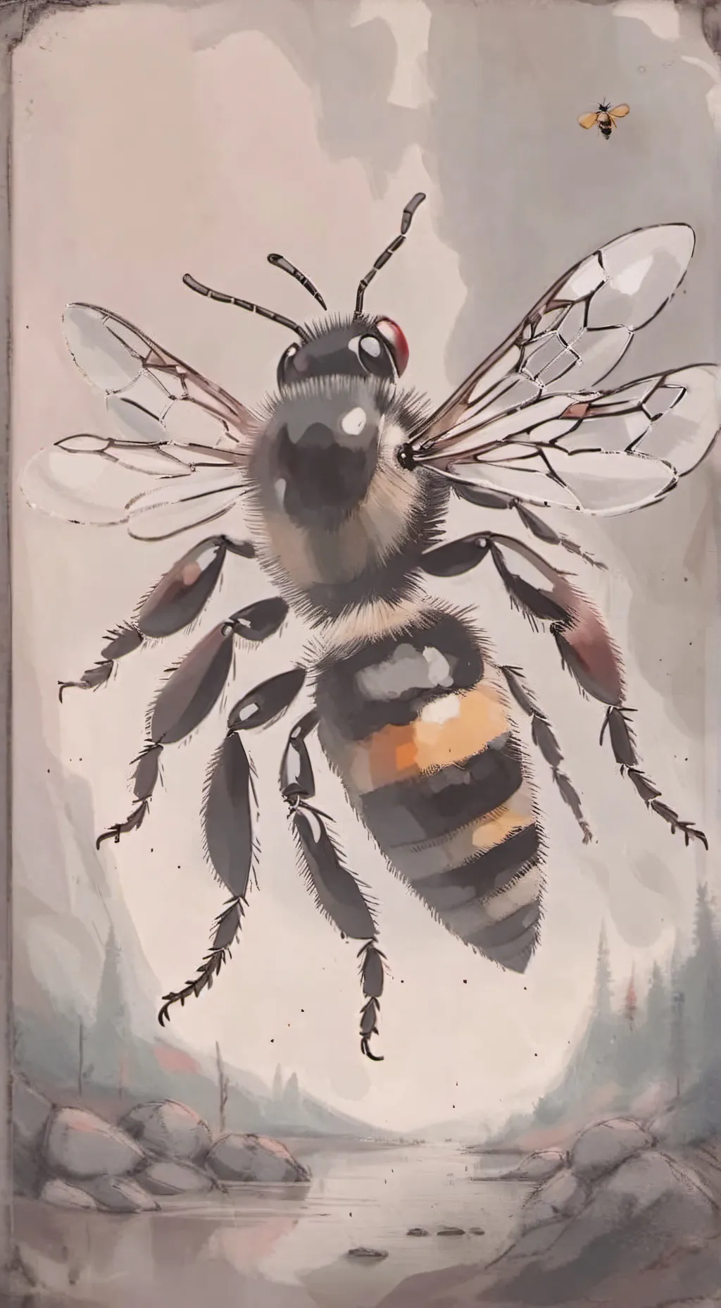 ai character: pocket bees background