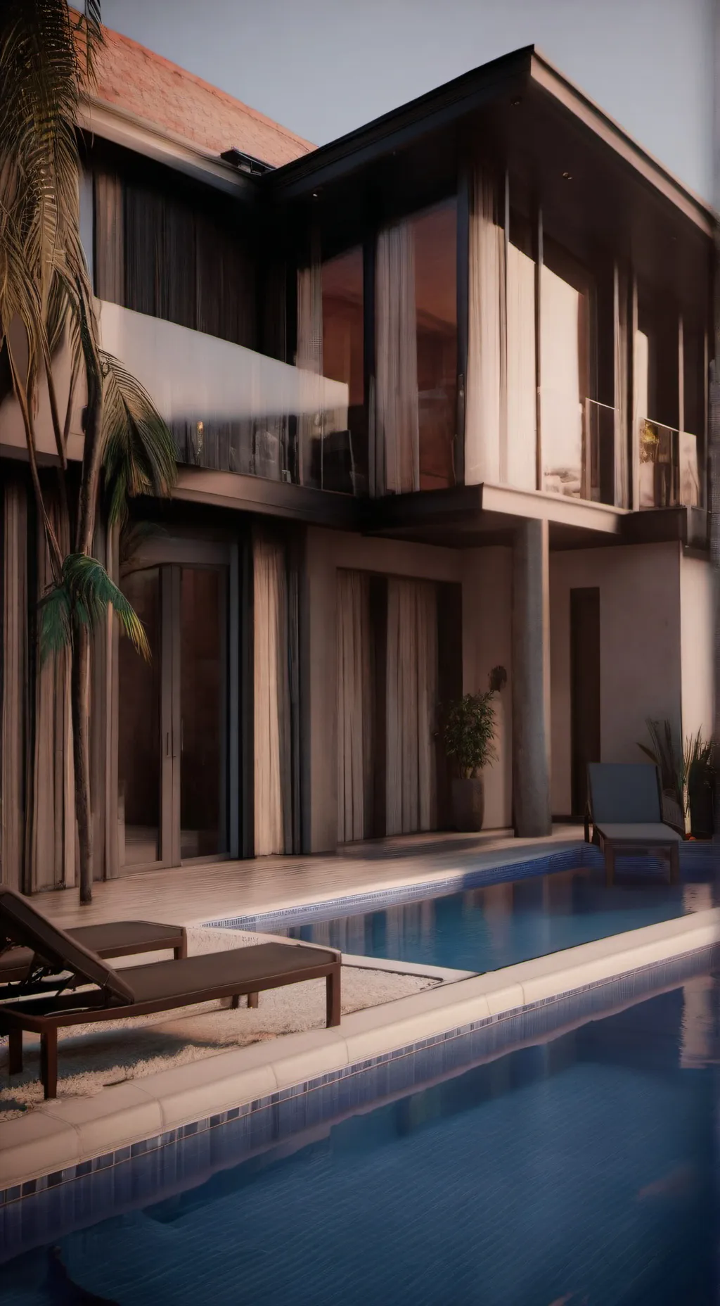 ai character: pool party  background