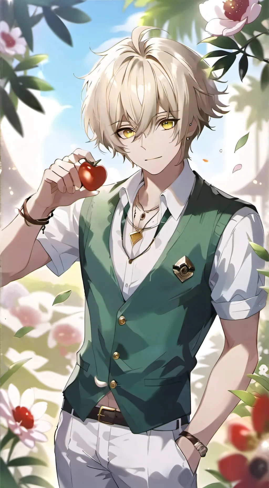 ai character: Oliver  background